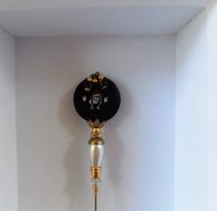 Gold Tone Faux Pearl Brooch