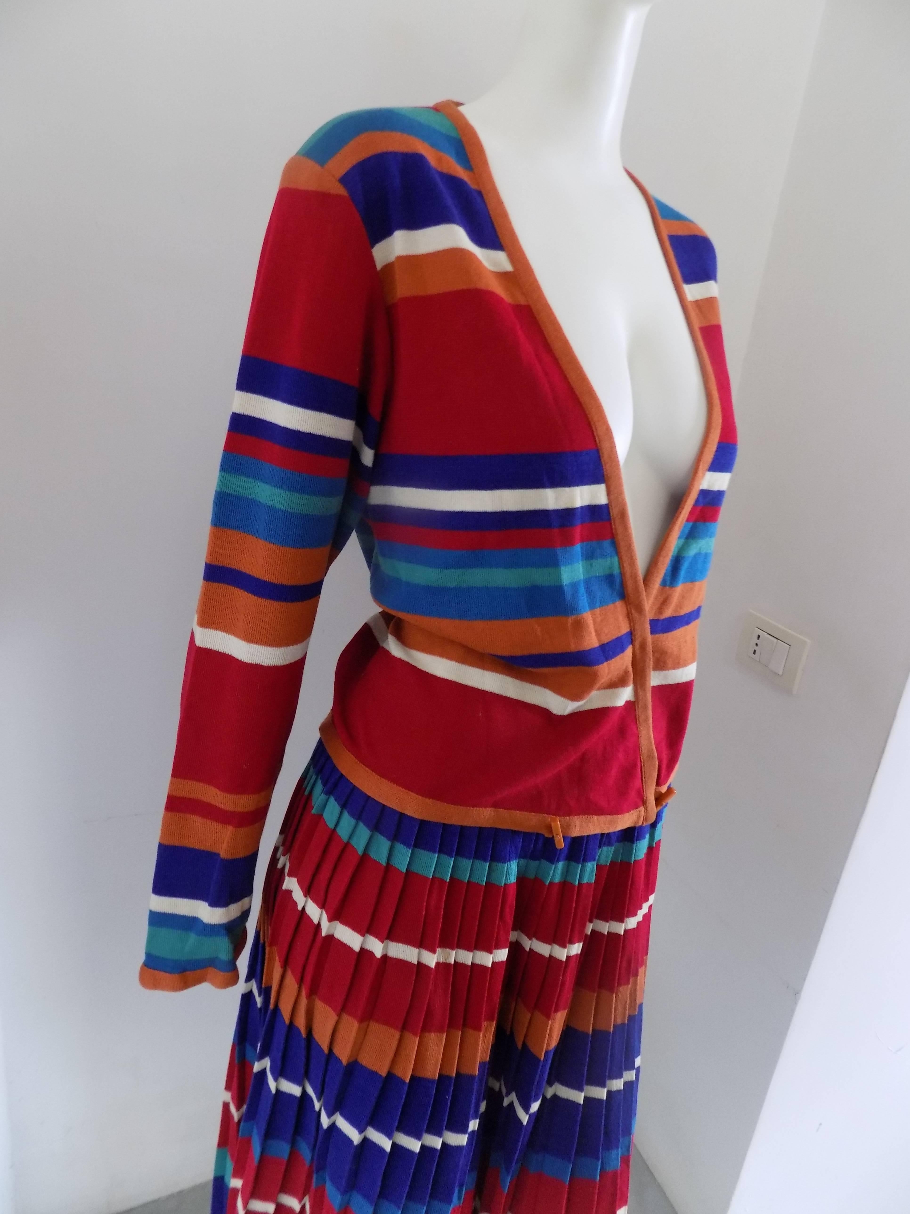 Missoni Multicolour Skirt Suits
Vintage sweater and skirt suit by Missoni totally made in italy in italian size range M
