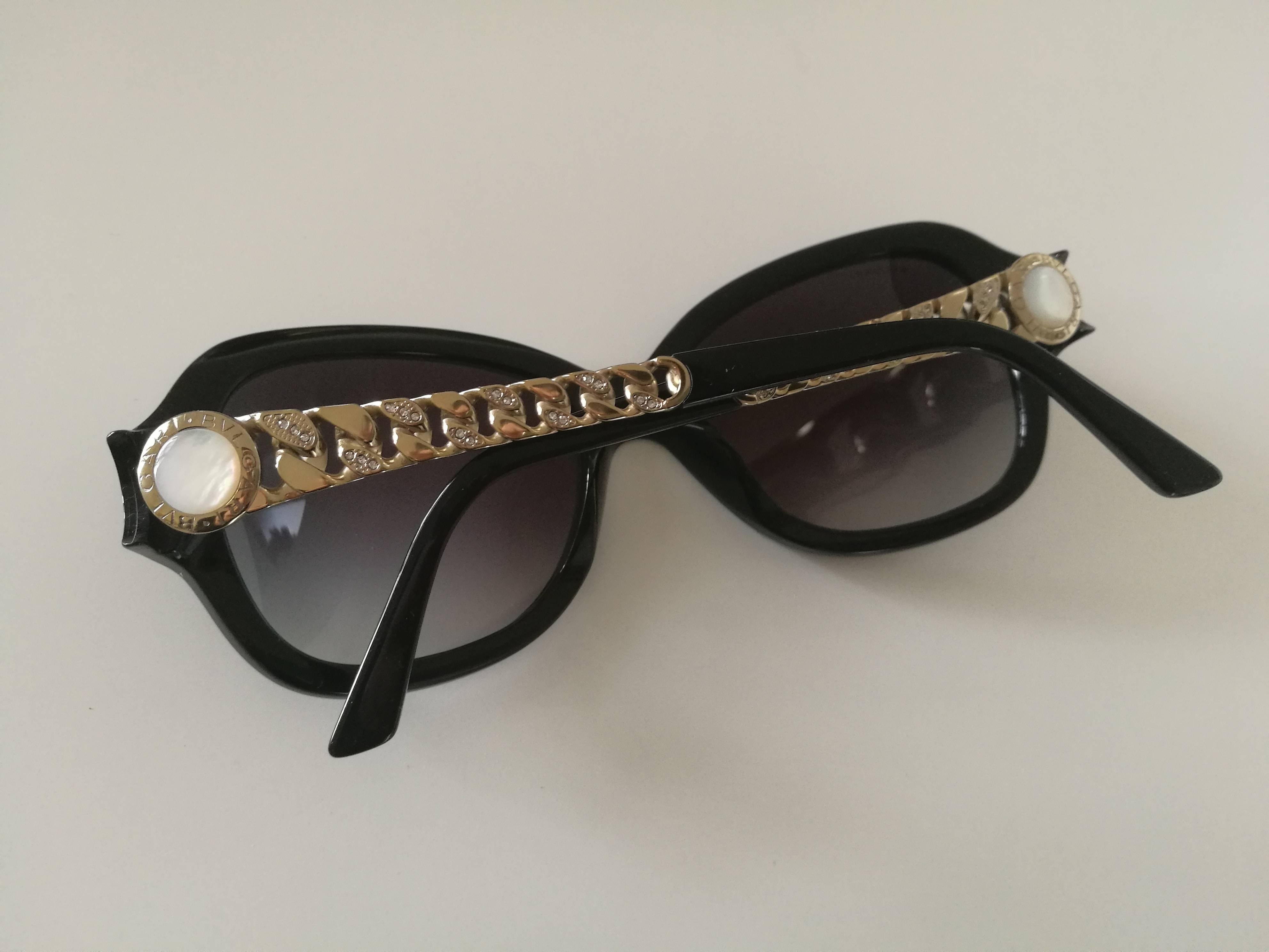 Bulgari Black Sunglasses NWOT 3