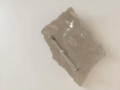 JJ silver tone Brooch