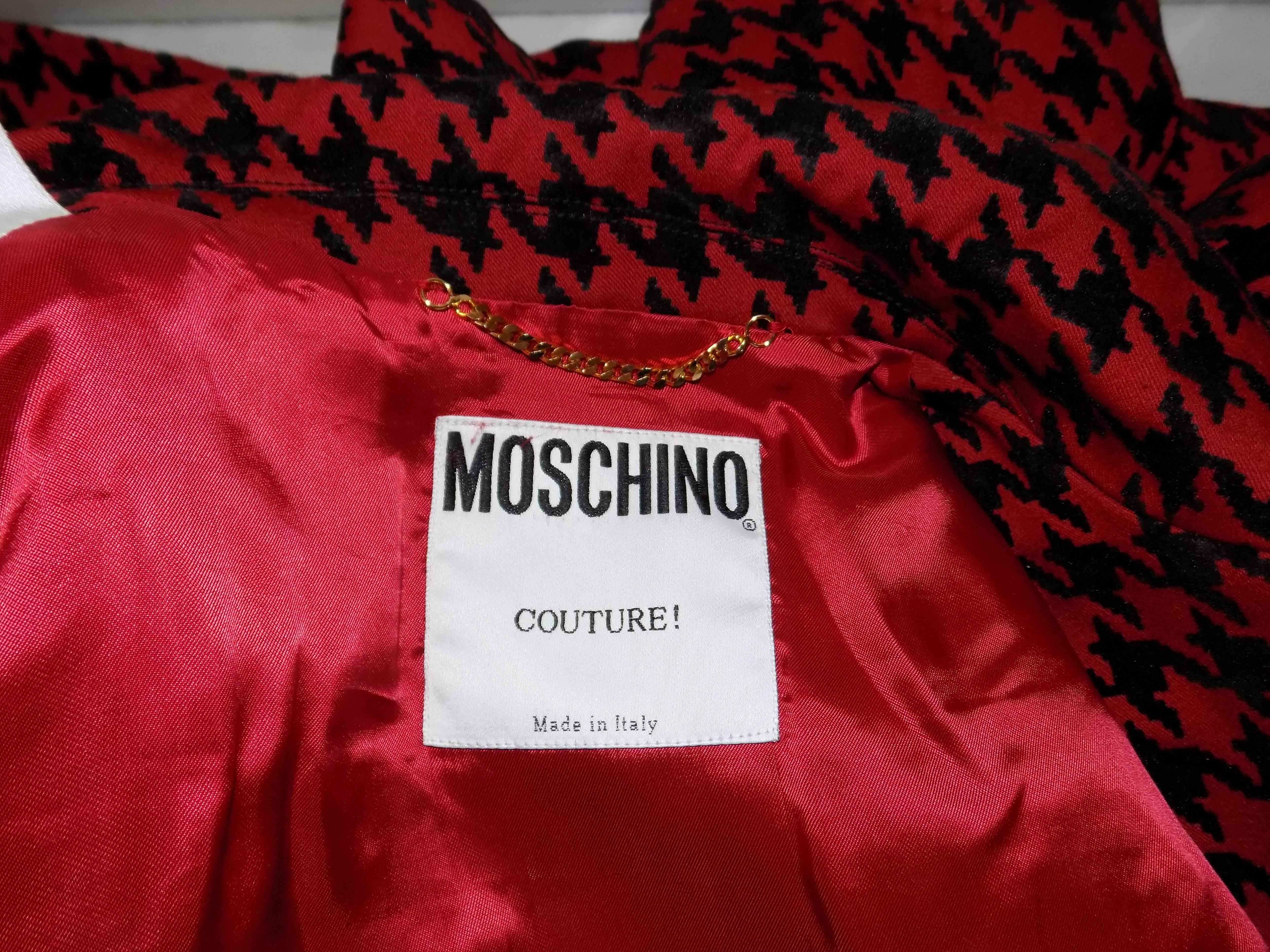 Women's Moschino Couture Pied de poule Jacket For Sale