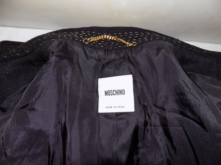 Moschino Black Jacket For Sale at 1stDibs