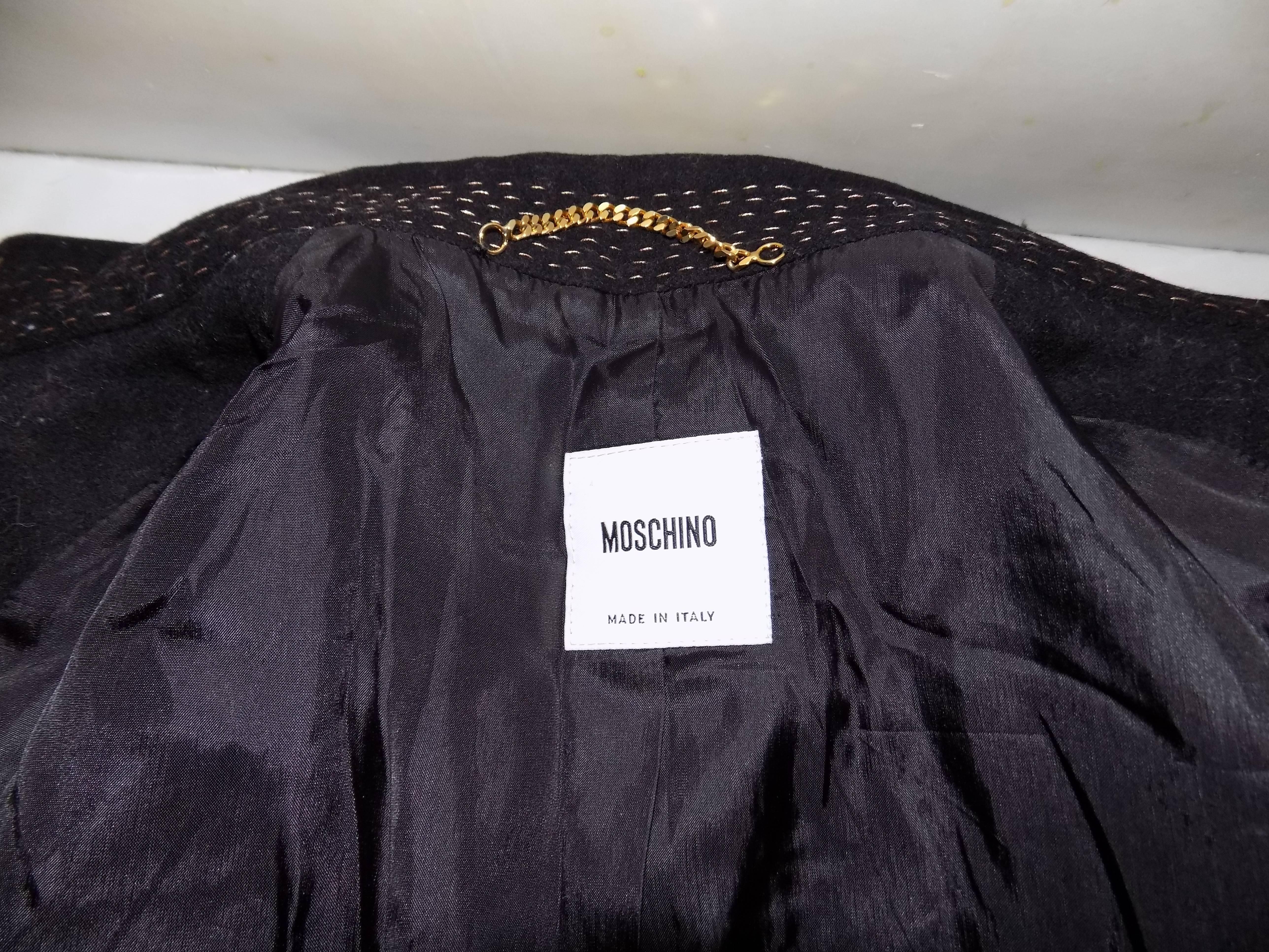 Moschino Black Jacket For Sale 1