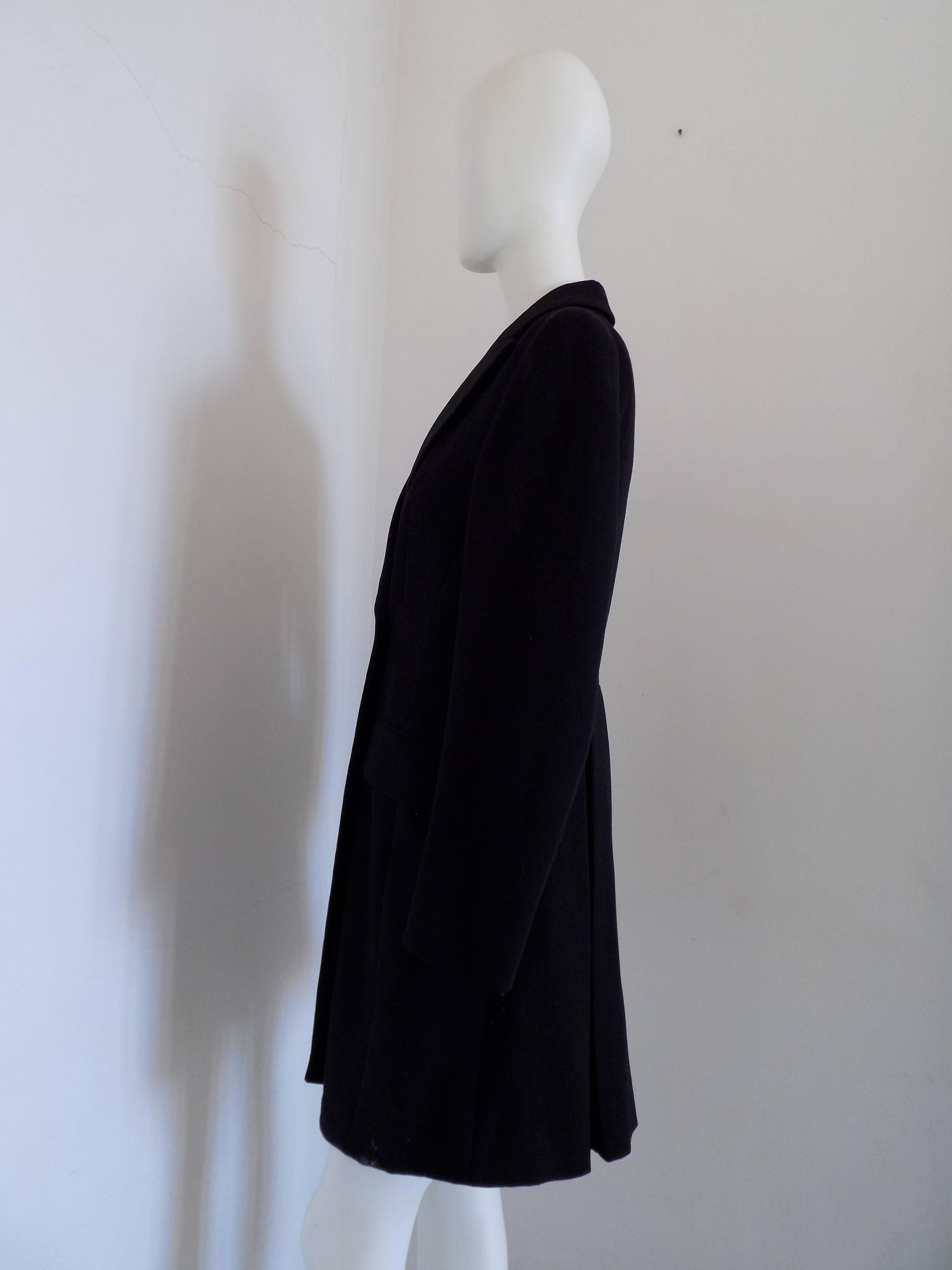 Moschino Black long jacket In Excellent Condition For Sale In Capri, IT