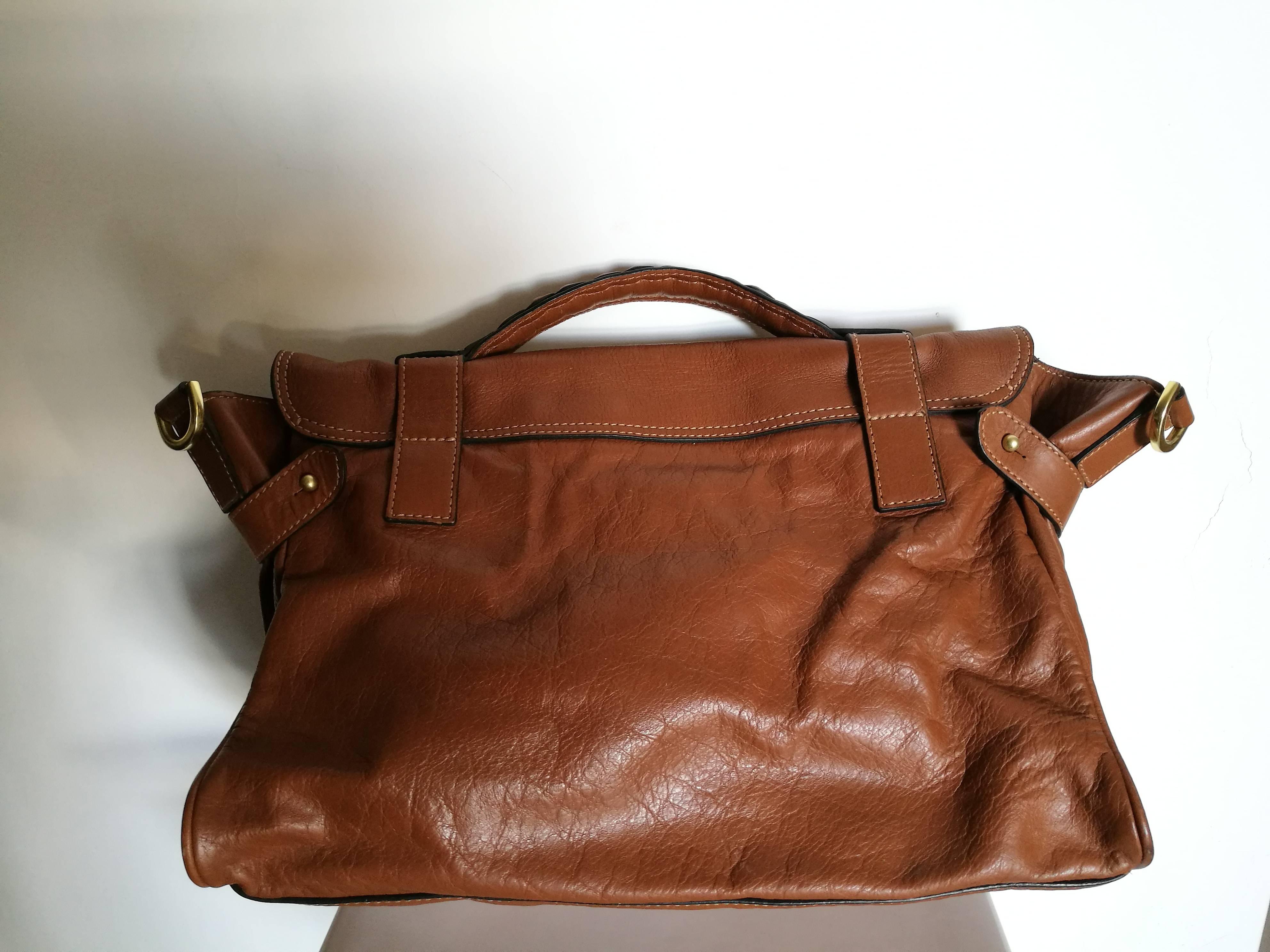 Brown Mulberry brown leather bag