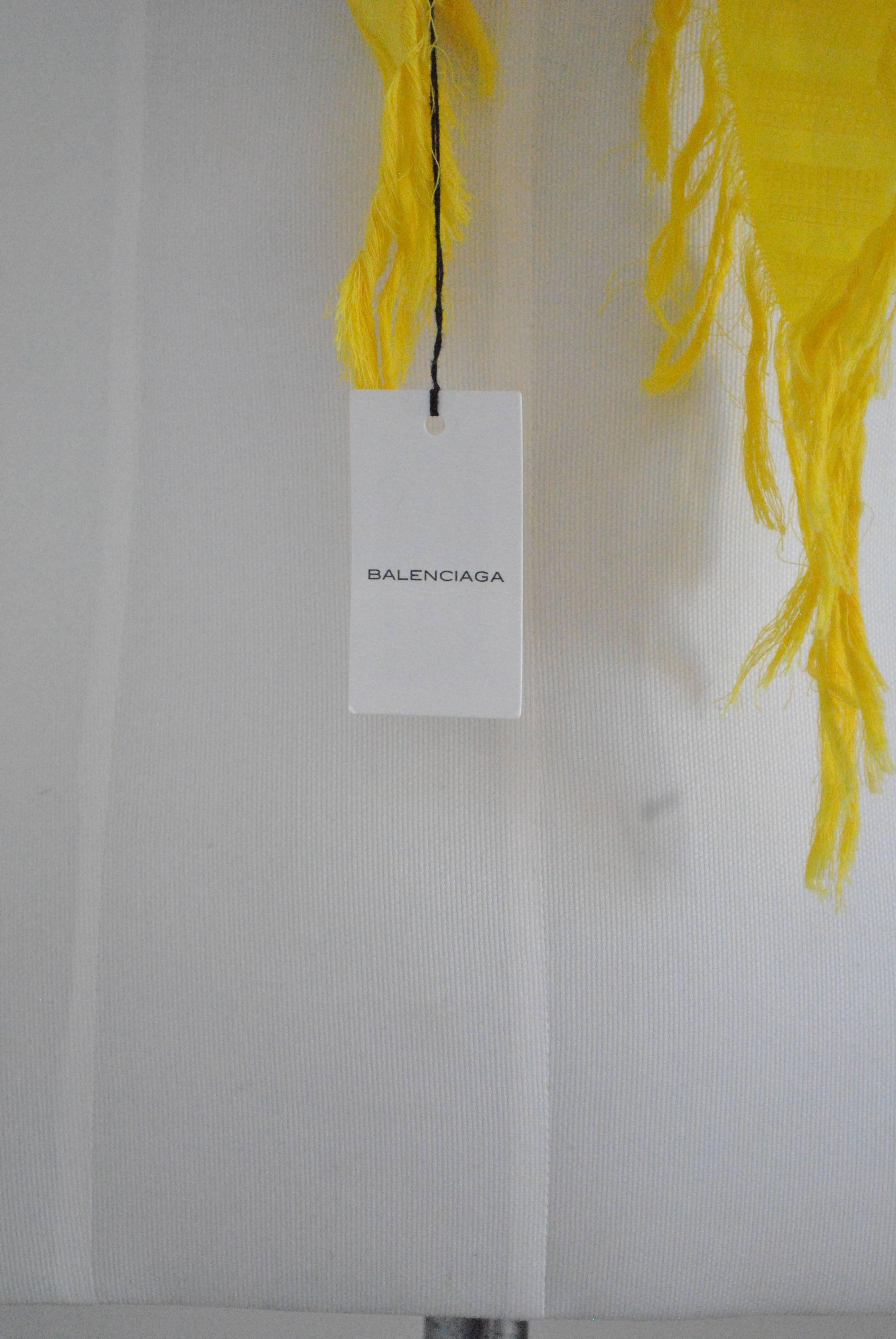 Balenciaga Yellow Scarf NWOT 1