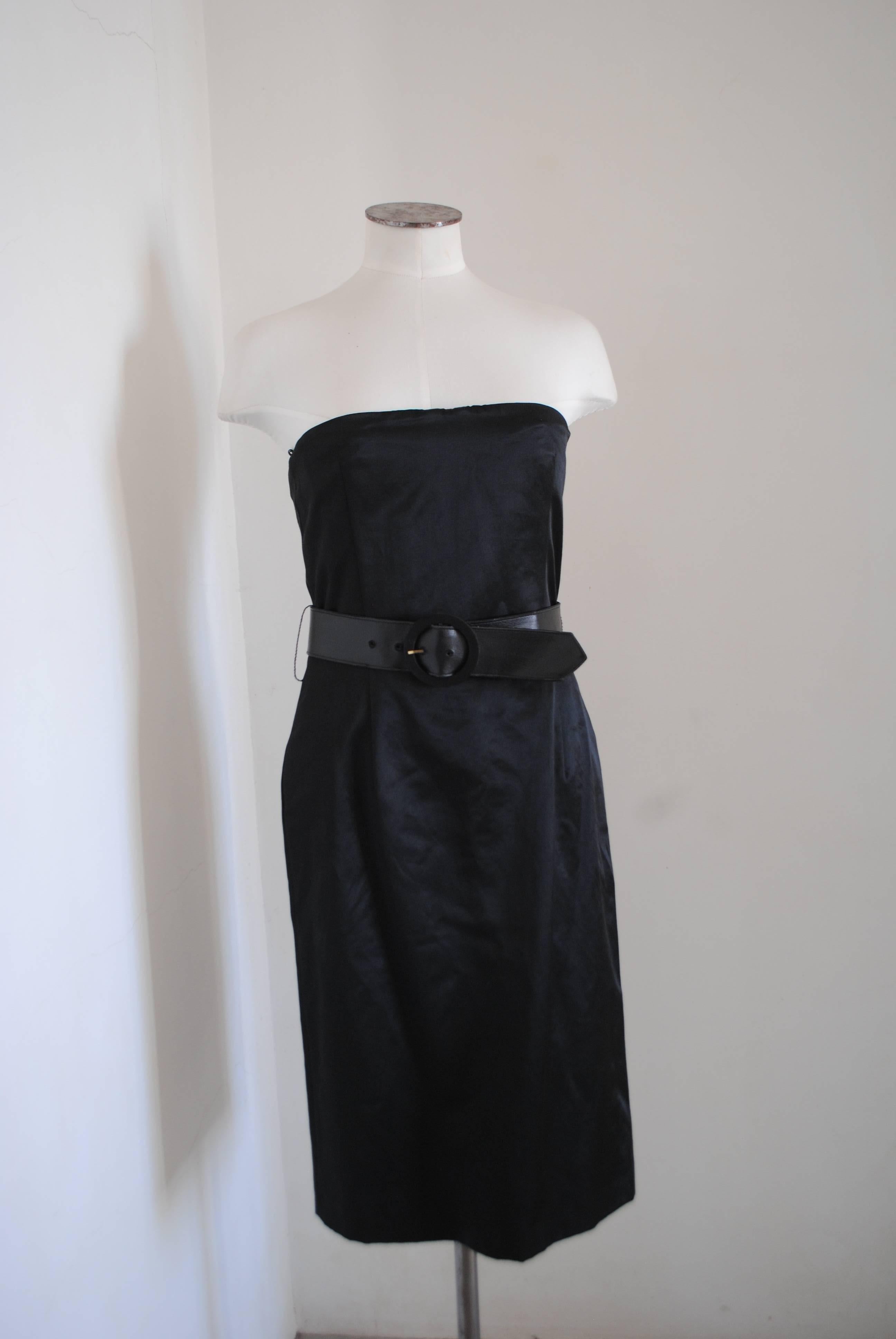 Alexander McQueen Black Dress NWOT In New Condition In Capri, IT
