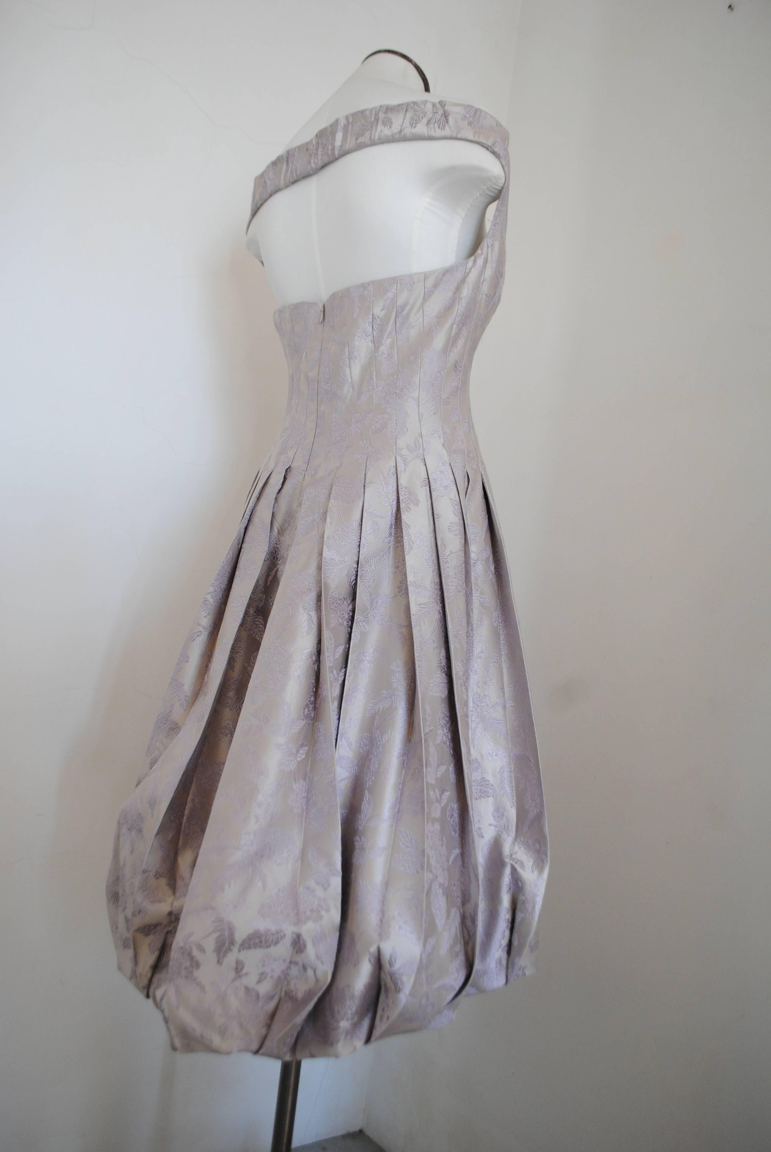 Alexander McQueen Silver light purple Dress NWOT 2