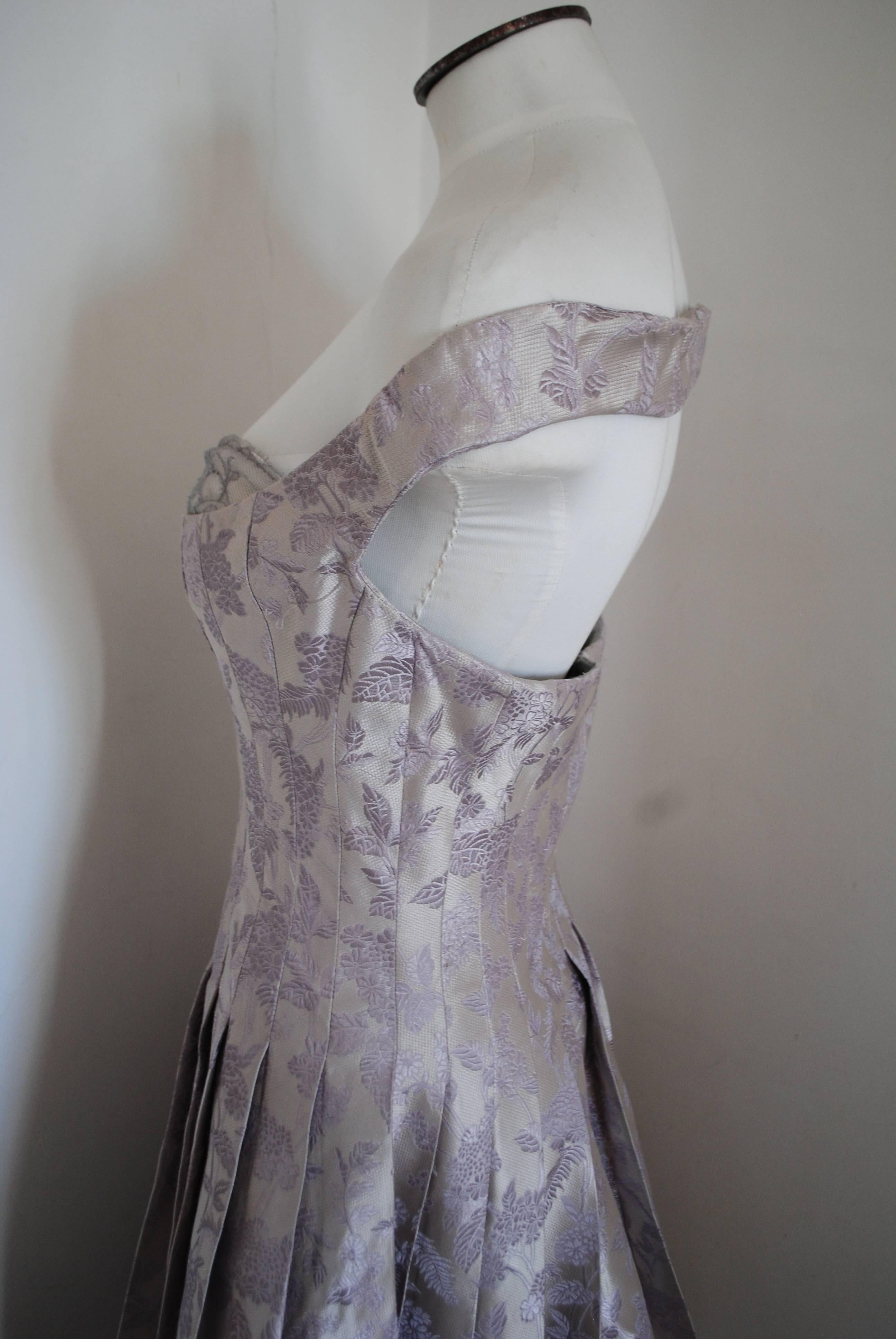 Alexander McQueen Silver light purple Dress NWOT 1