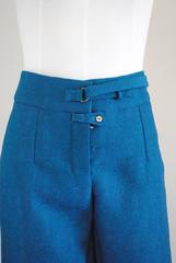 Yves Saint Laurent 2012 Women's Blue Pants Made in Italy Size 42