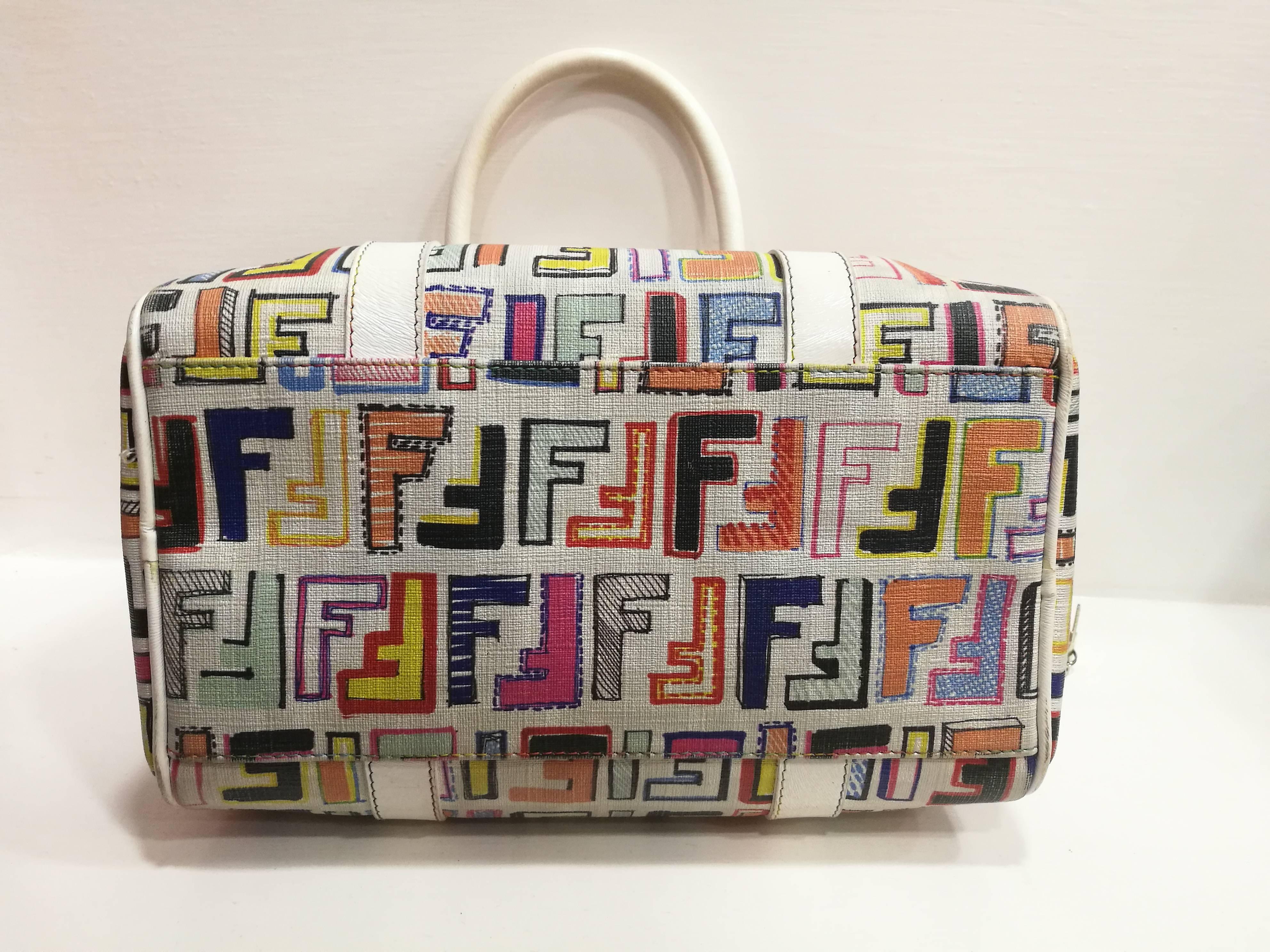 Fendi Rainbow Zucca Boston Bag
