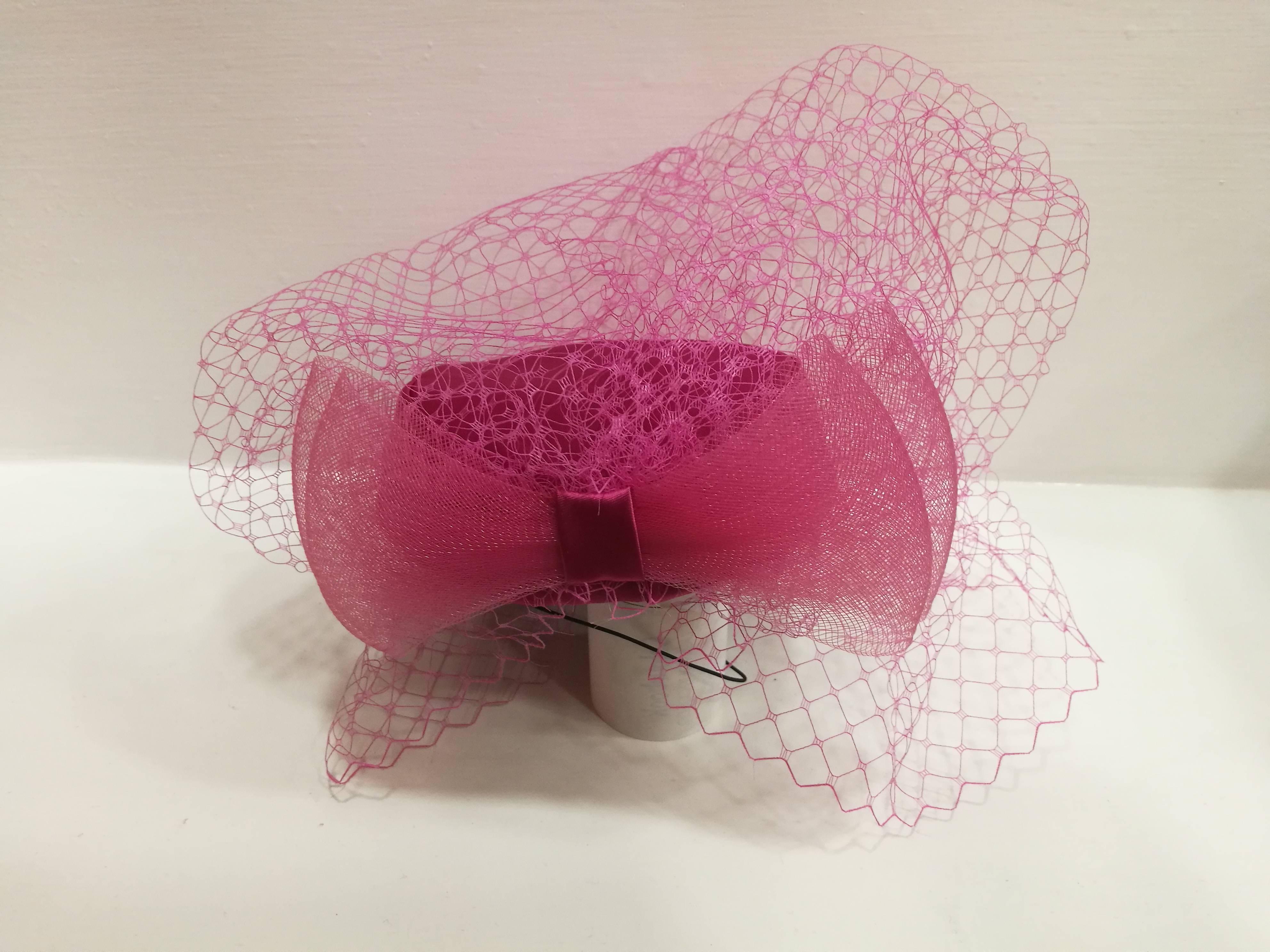 Pink Fascinator Fucsia Hat