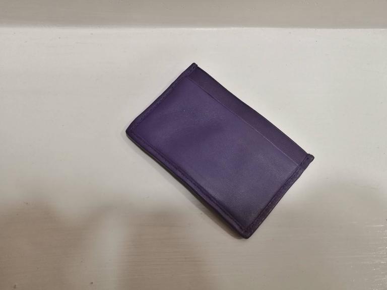 Miu Miu Purple Card Holder At 1stdibs