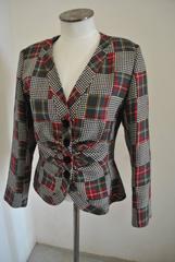 Emanuel Ungaro 1980s Vintage Multicolour Wool Jacket Size 42 Women's