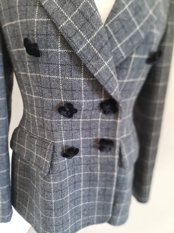 Moschino Wool Grey Jacket For Sale at 1stDibs