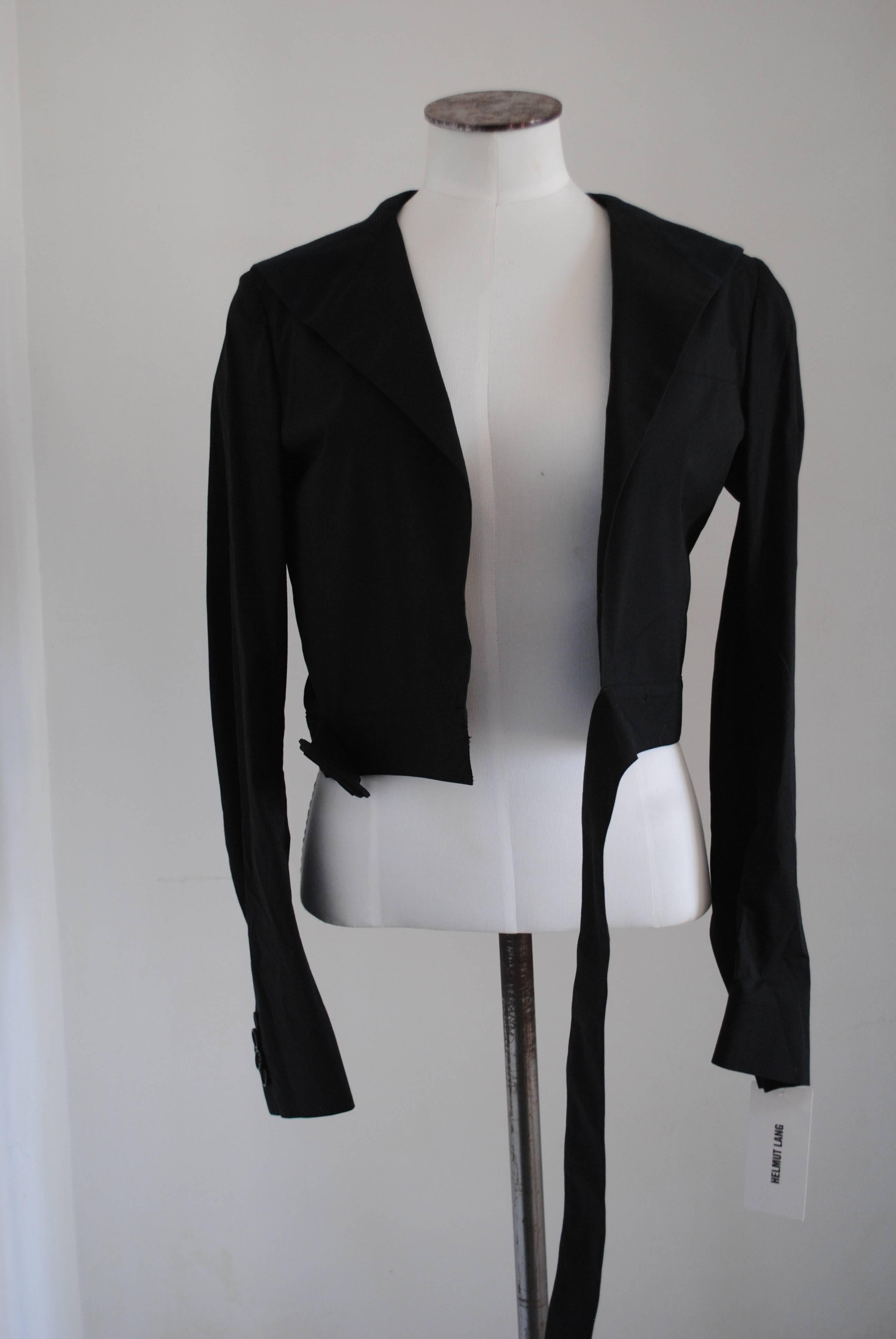Women's Helmut Lang Black Bolero jacket For Sale