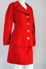 Dolce & Gabbana Red skirt suit
