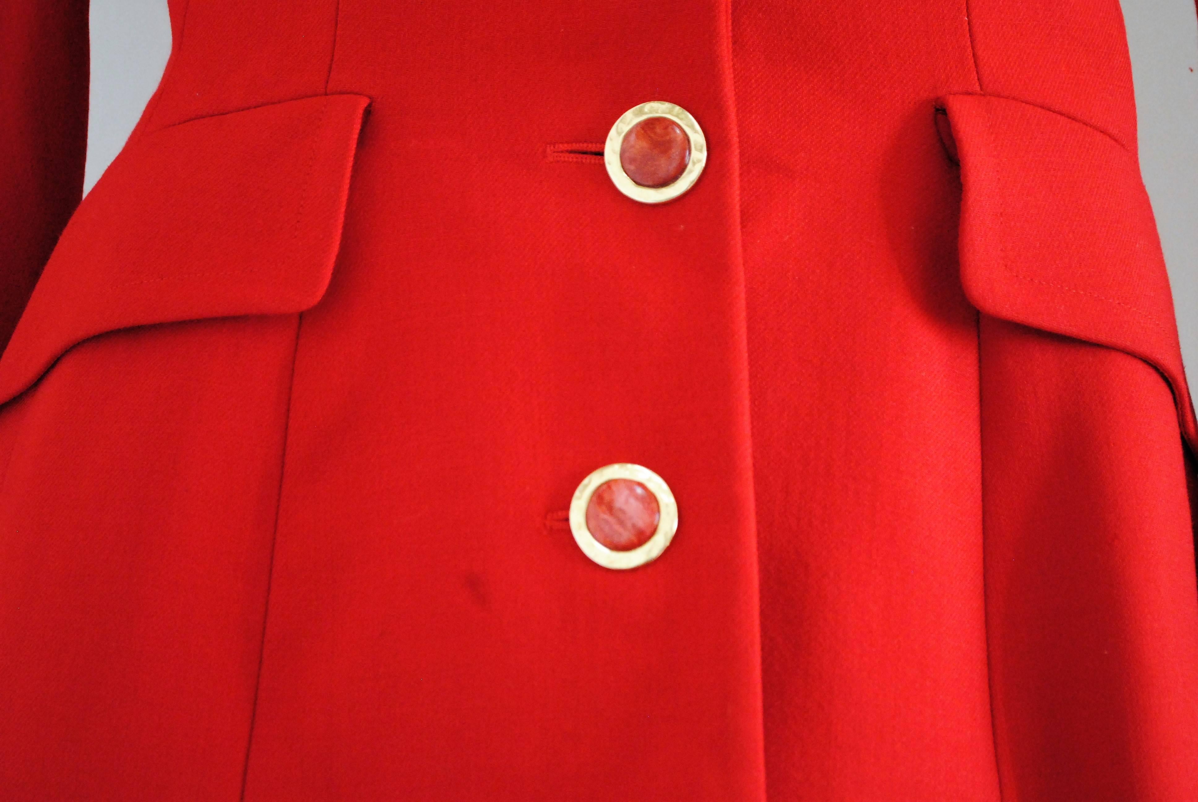 Dolce and Gabbana Red skirt suit at 1stDibs