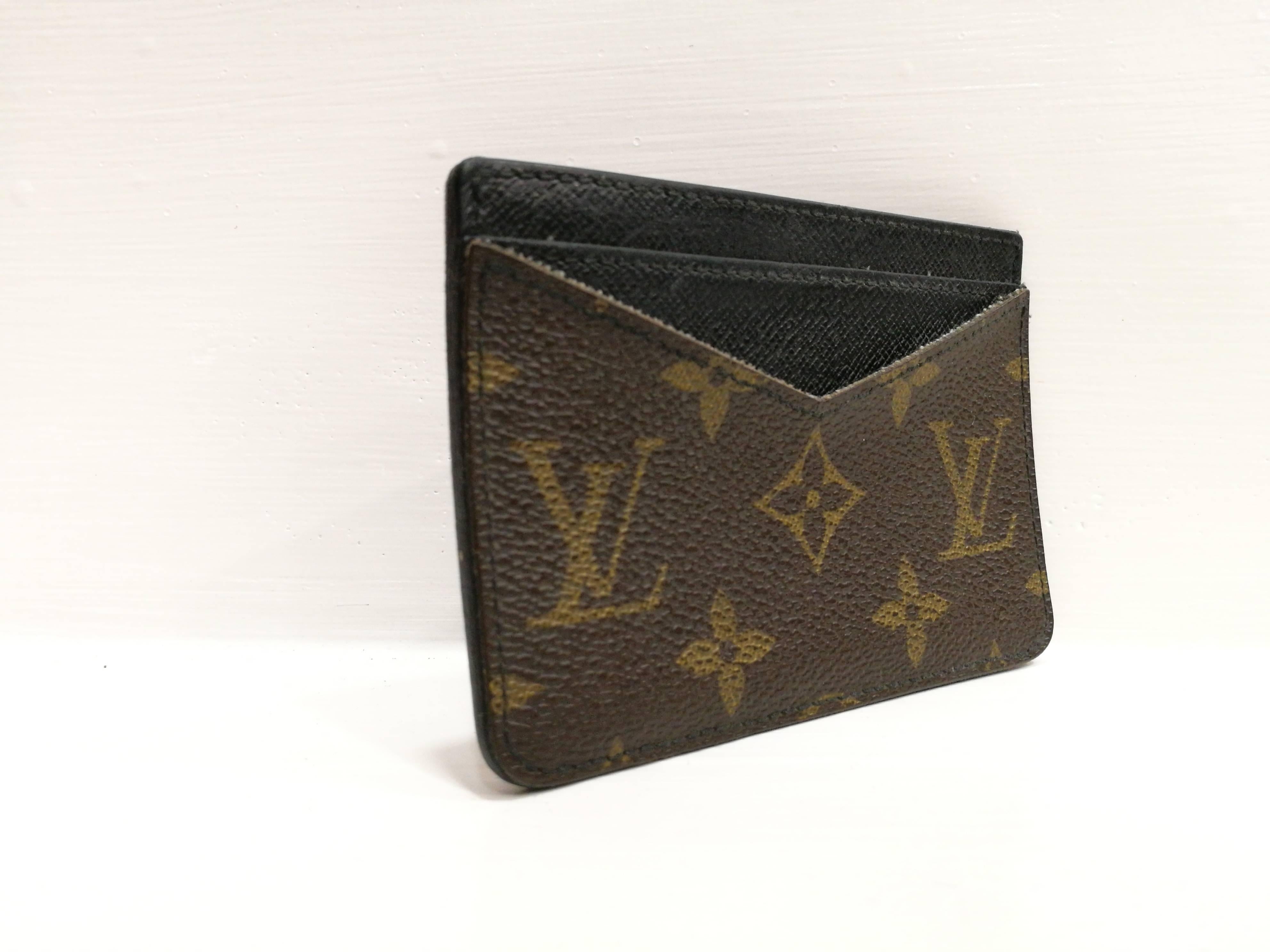 Black Louis Vuitton Monogram Card Holder