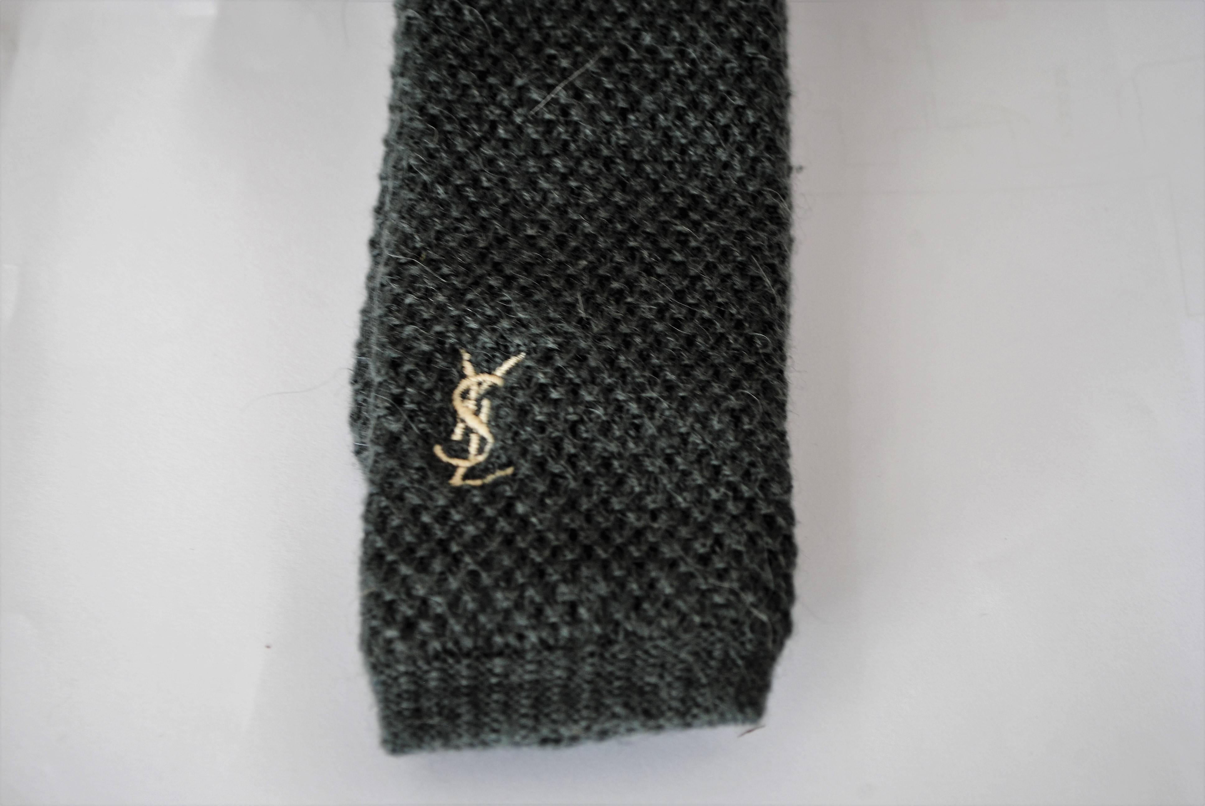 yves saint laurent knit tie