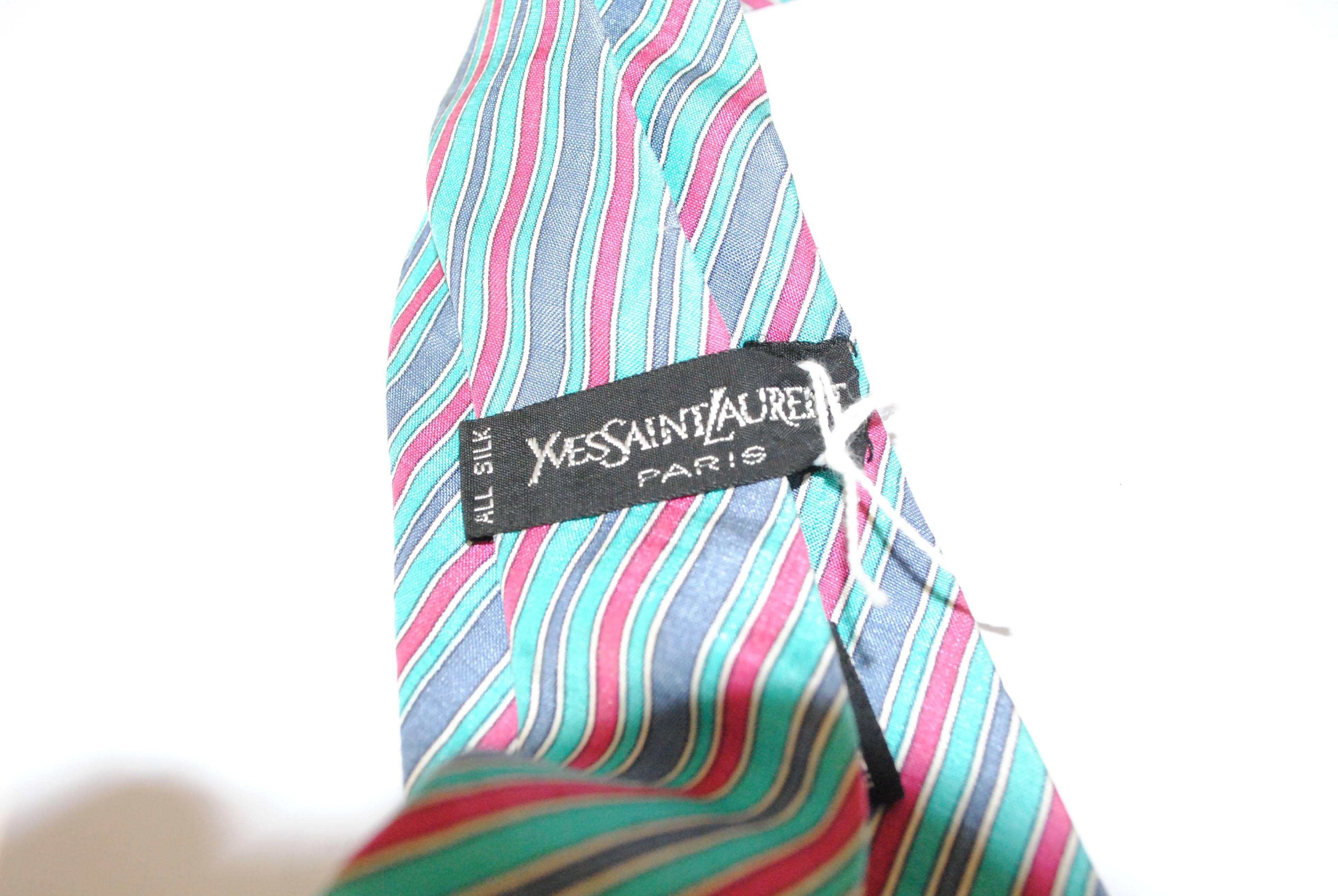 Men's Yves Saint Laurent multitone Tie