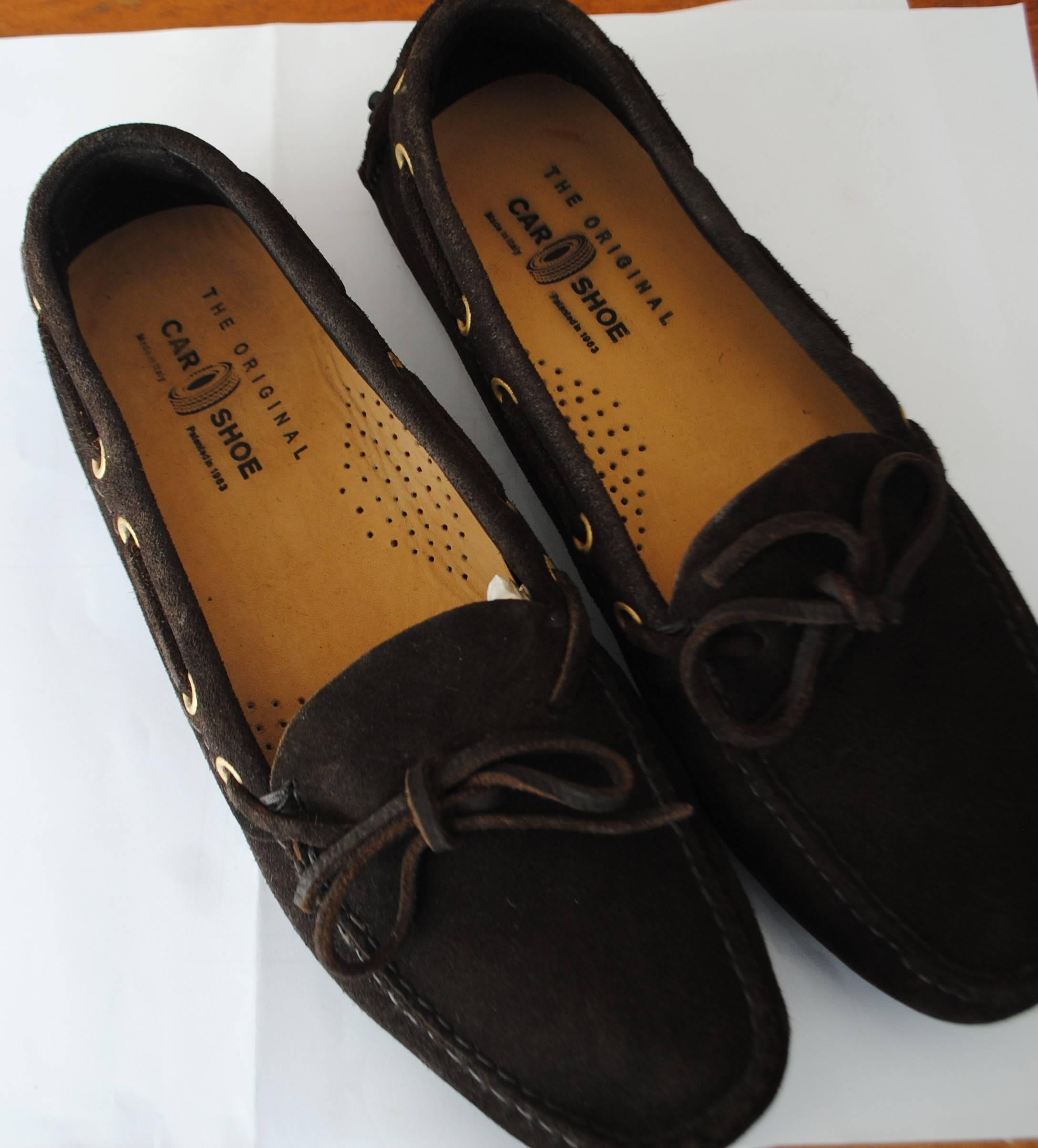 Car Shoe Brown loafer Unworn
totally made in italy in italian size range 38
