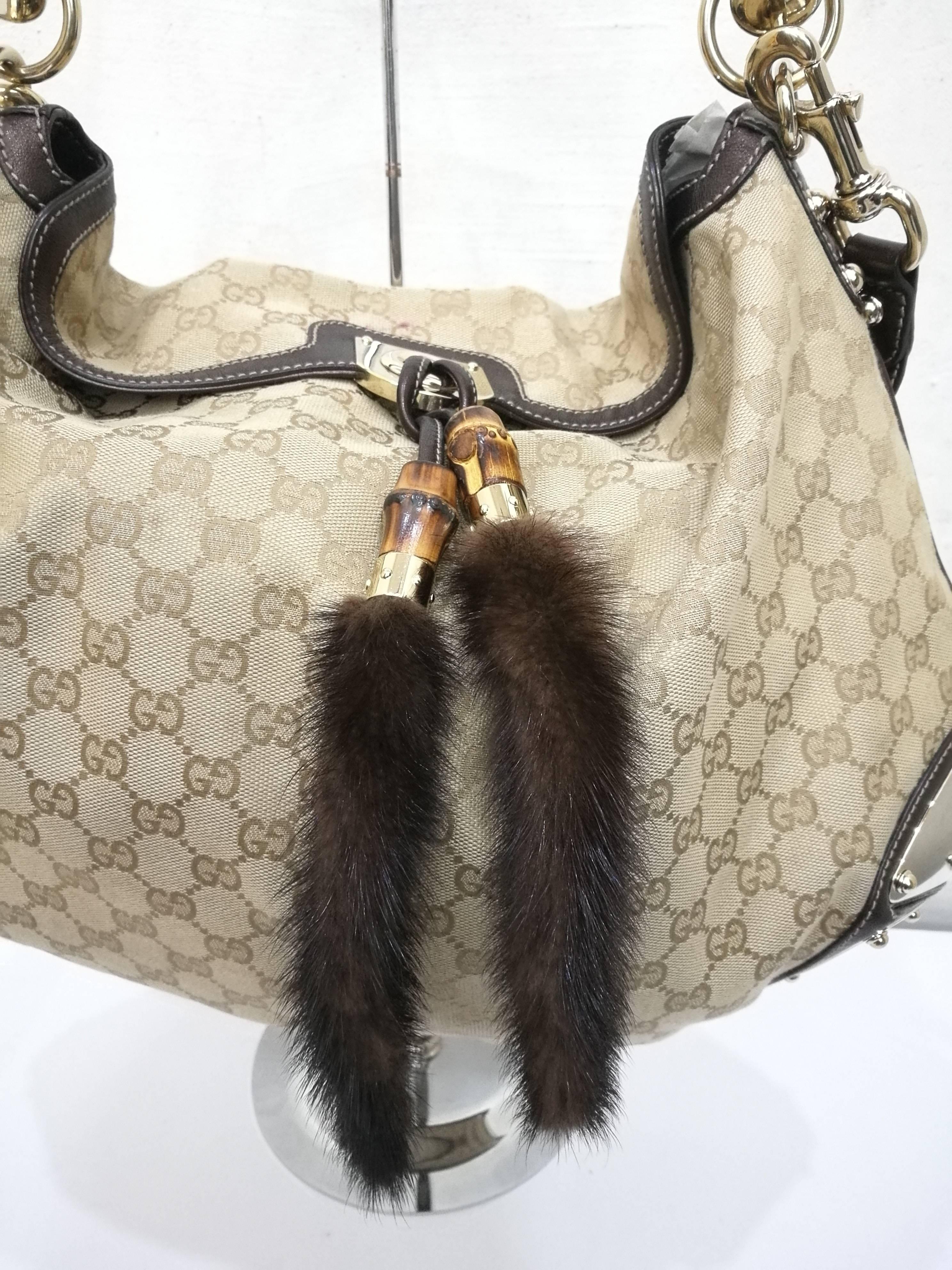 gucci monogram top handle bag