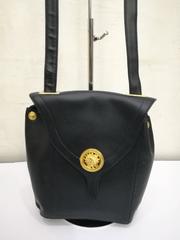 1980s Gianni Versace Black Leather Bag