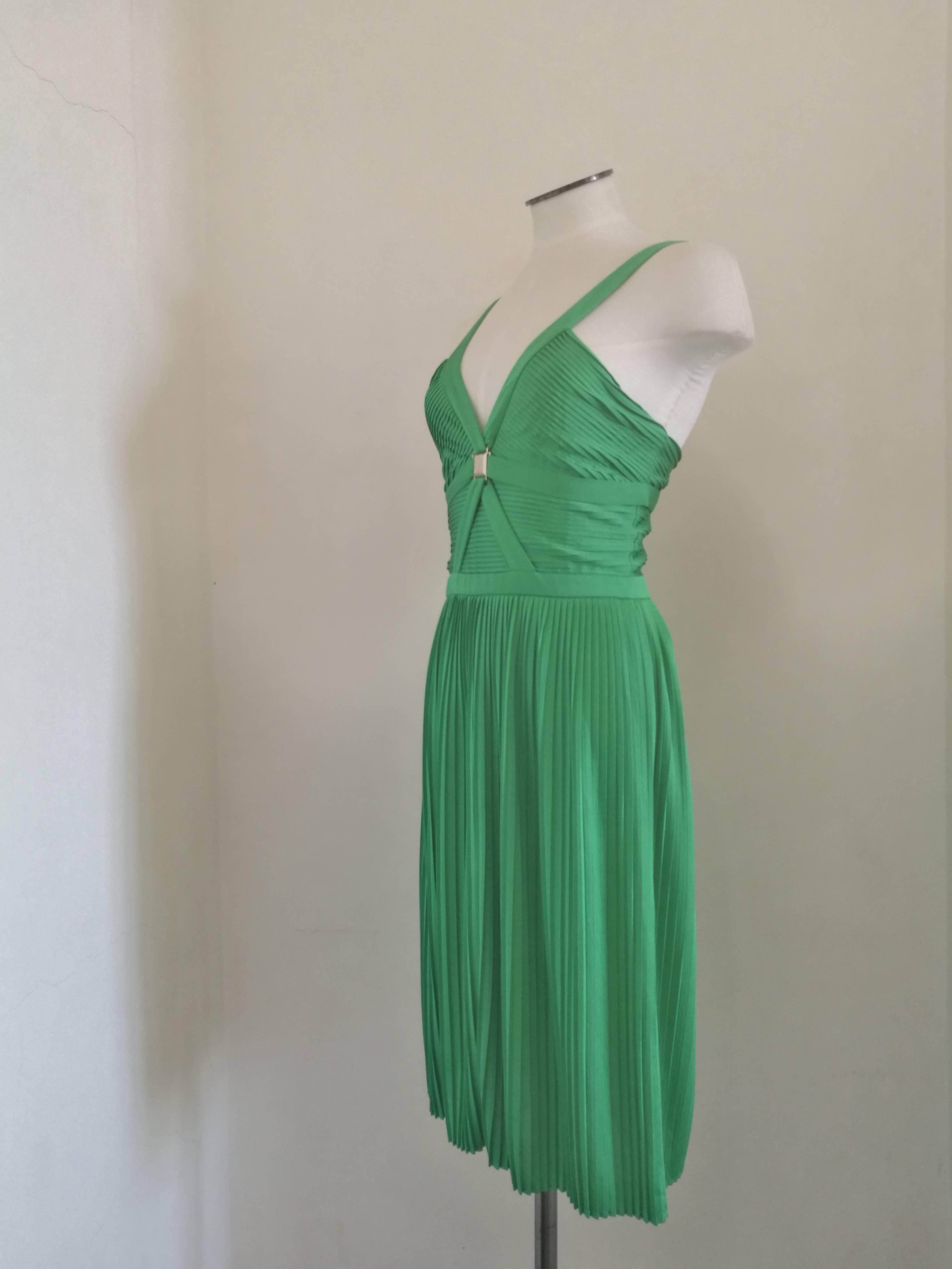 Women's Versace Collection Green jersey dress 