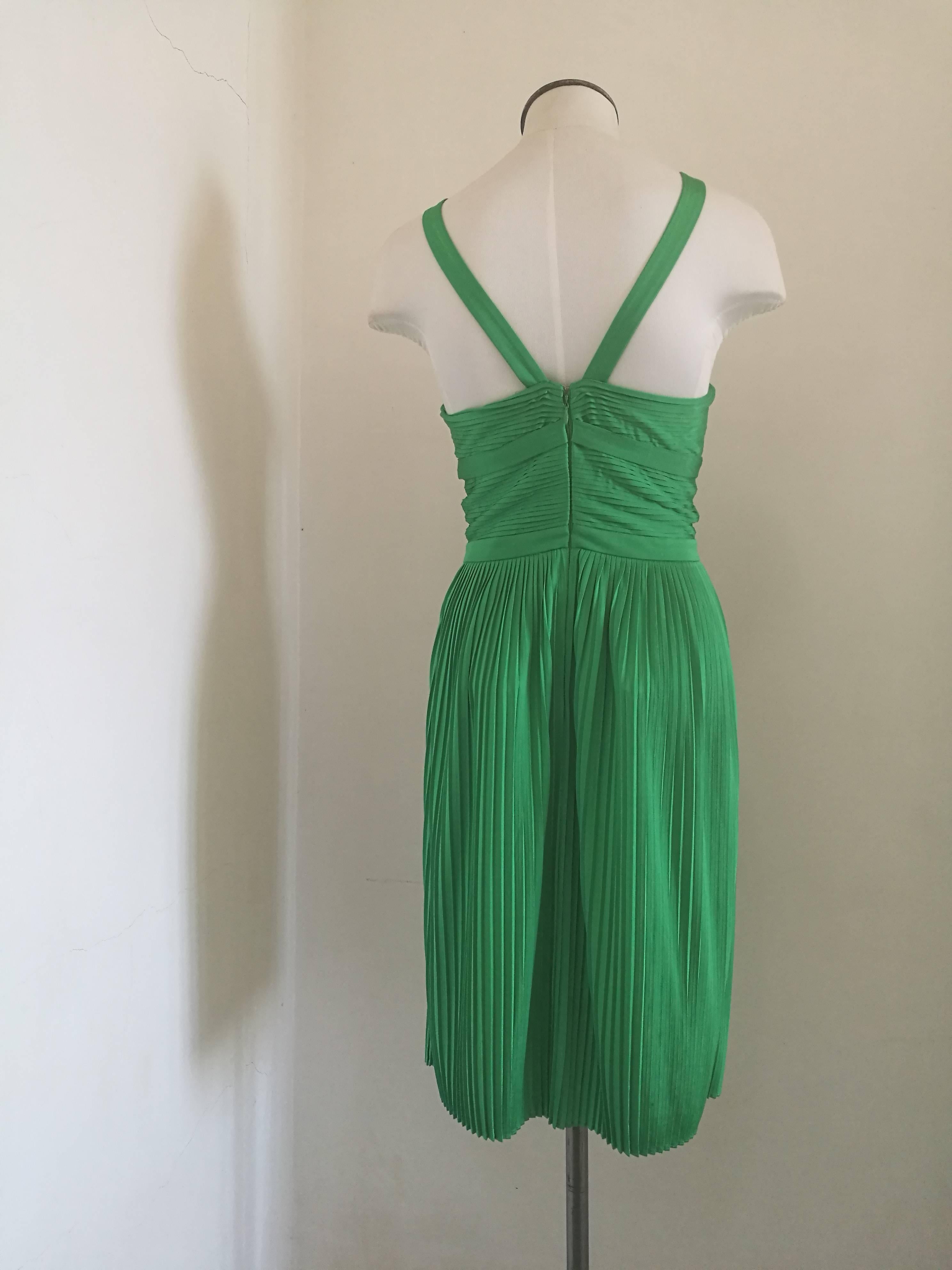 Versace Collection Green jersey dress  1