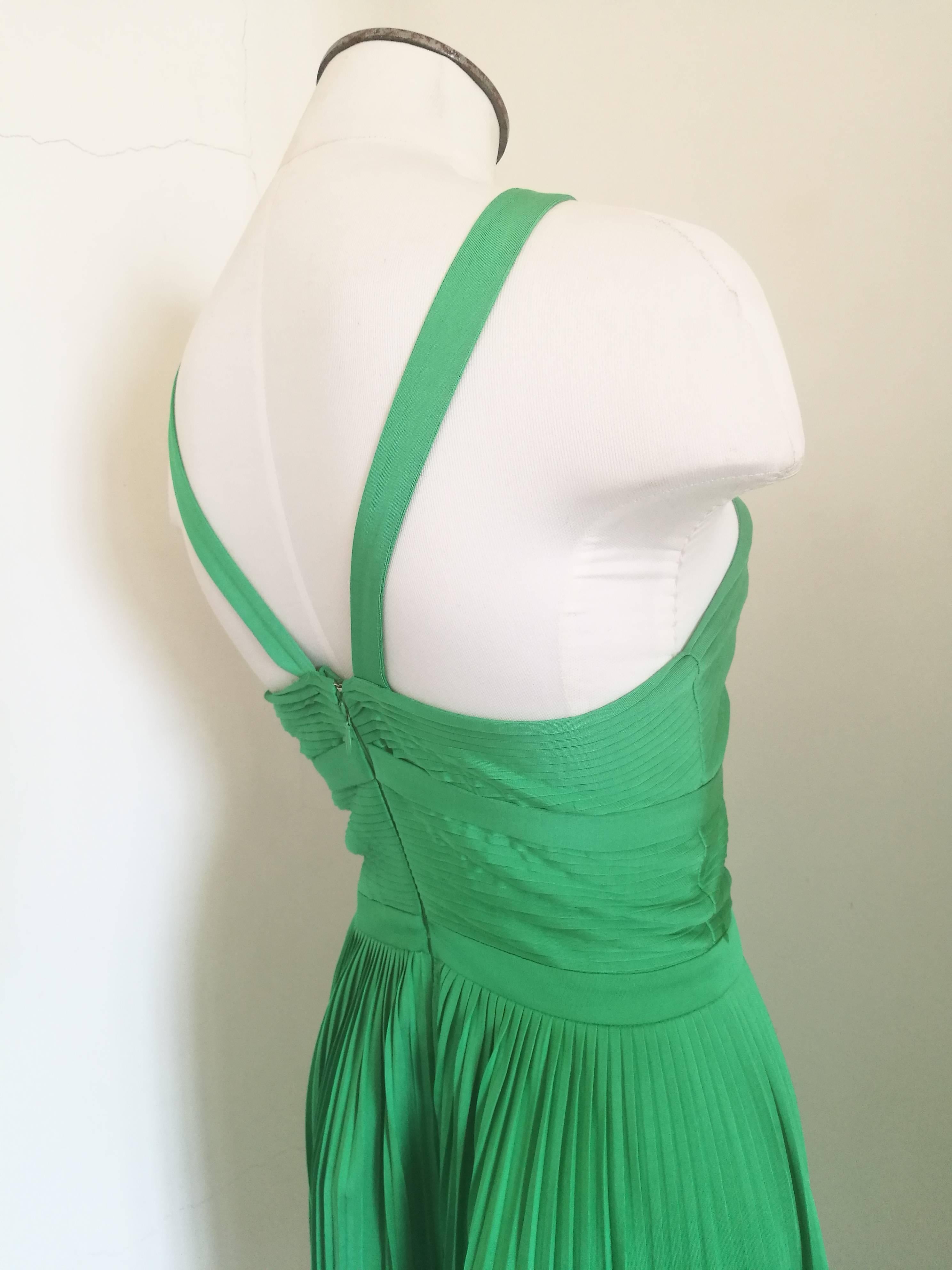 Versace Collection Green jersey dress  2