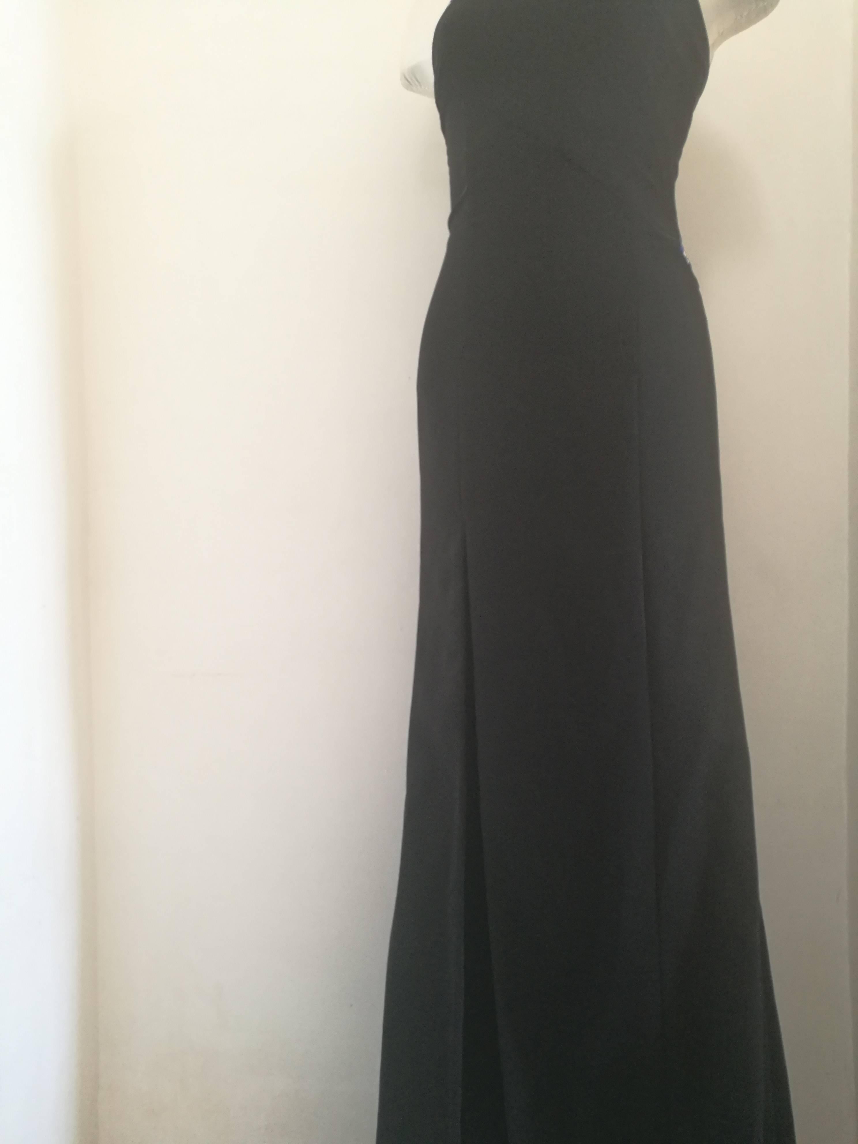 Versace Black Long Dress 2
