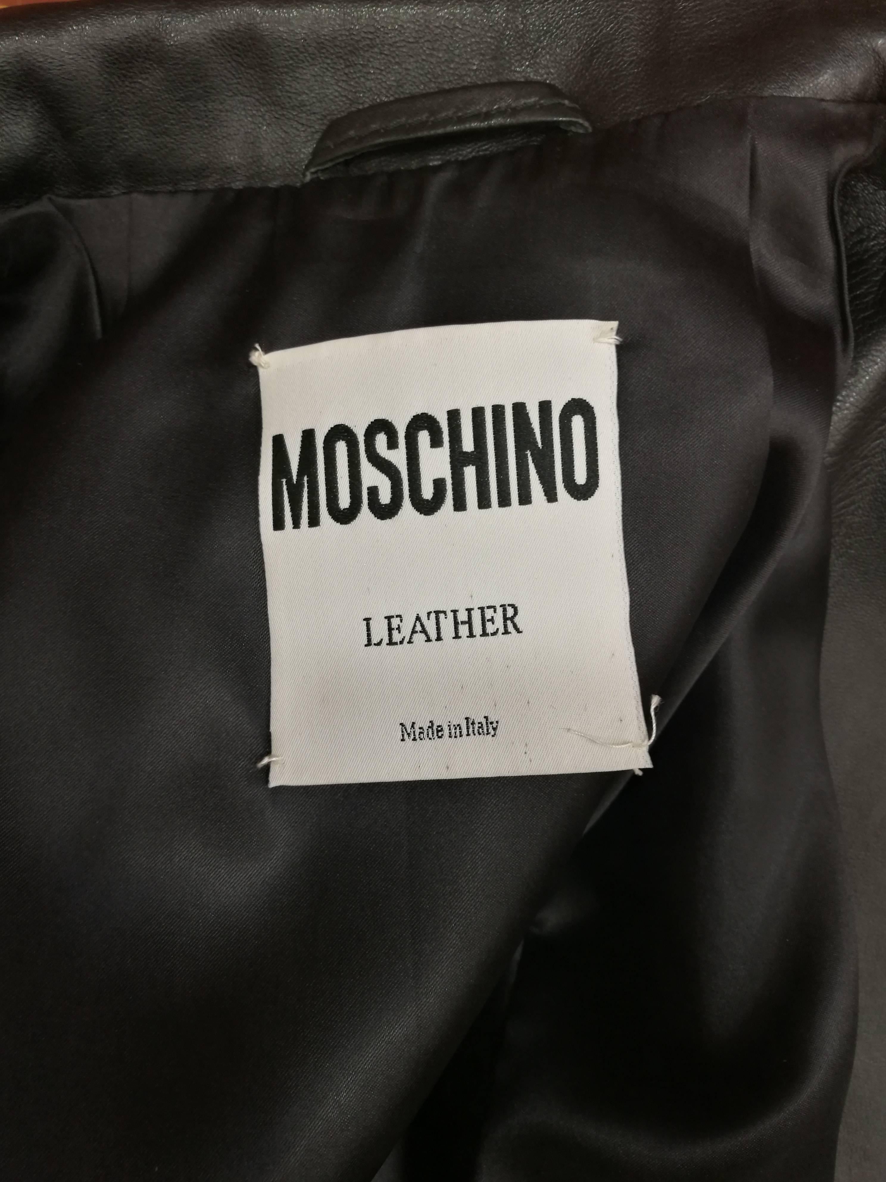 Iconim Museum Piece Moschino Leather Patchwork Jacket 3