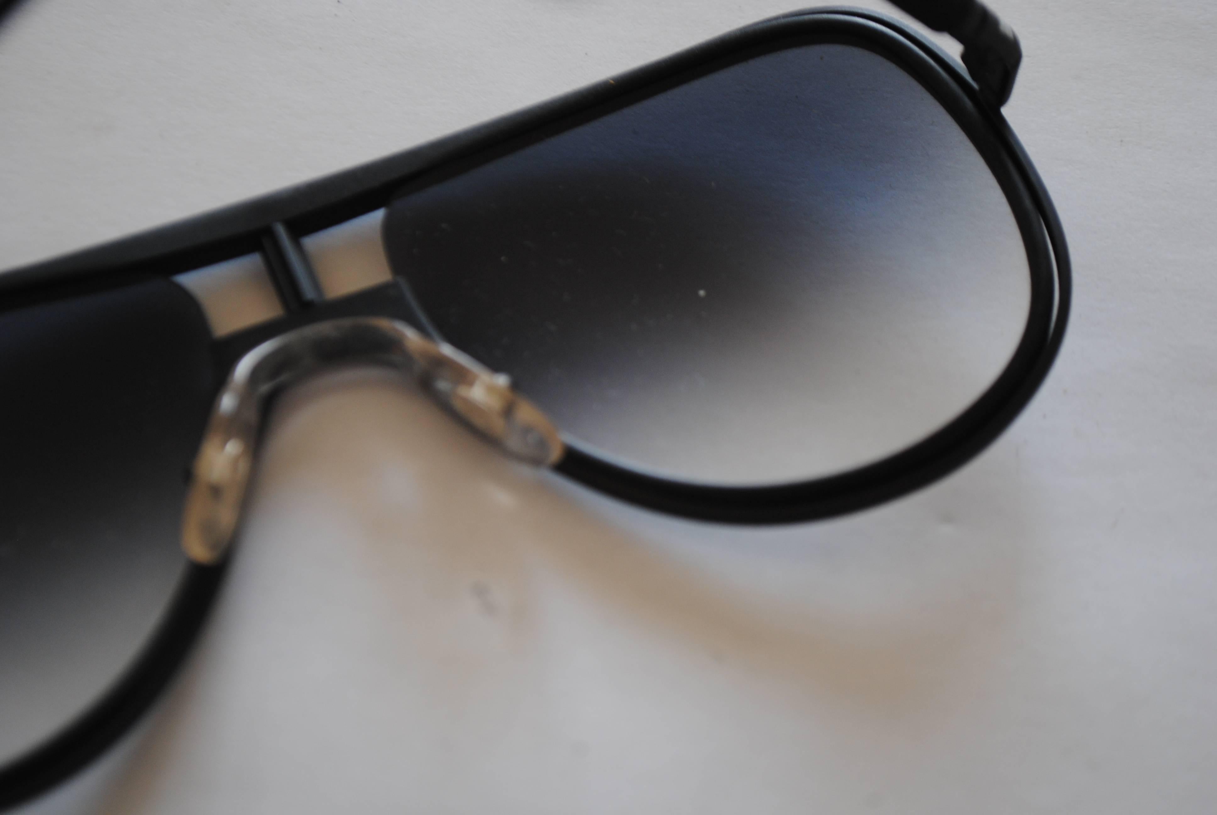 1990s Alitalia Black Sunglasses 1