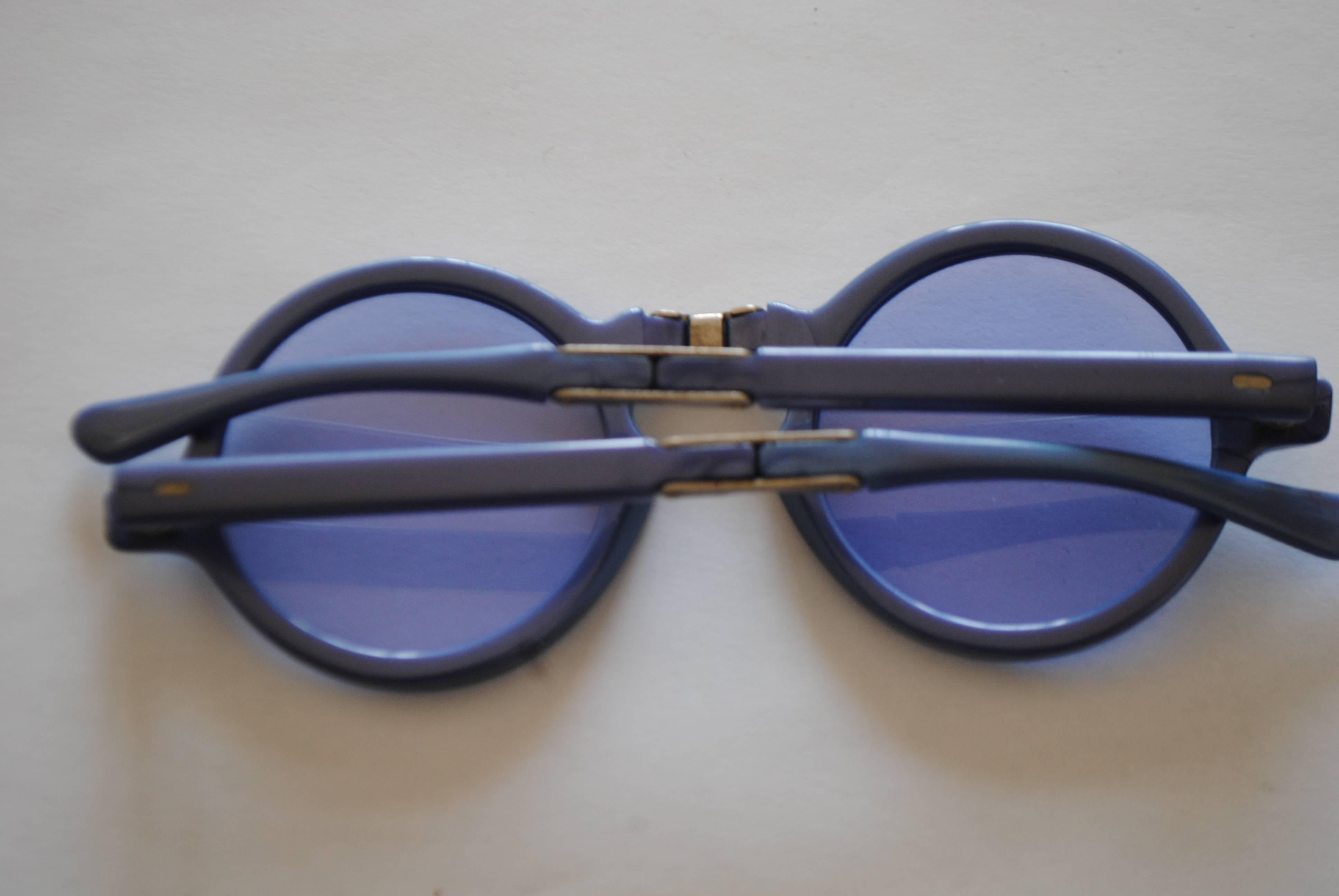 Gray 1990s Tuttifrutti Blu Sunglasses