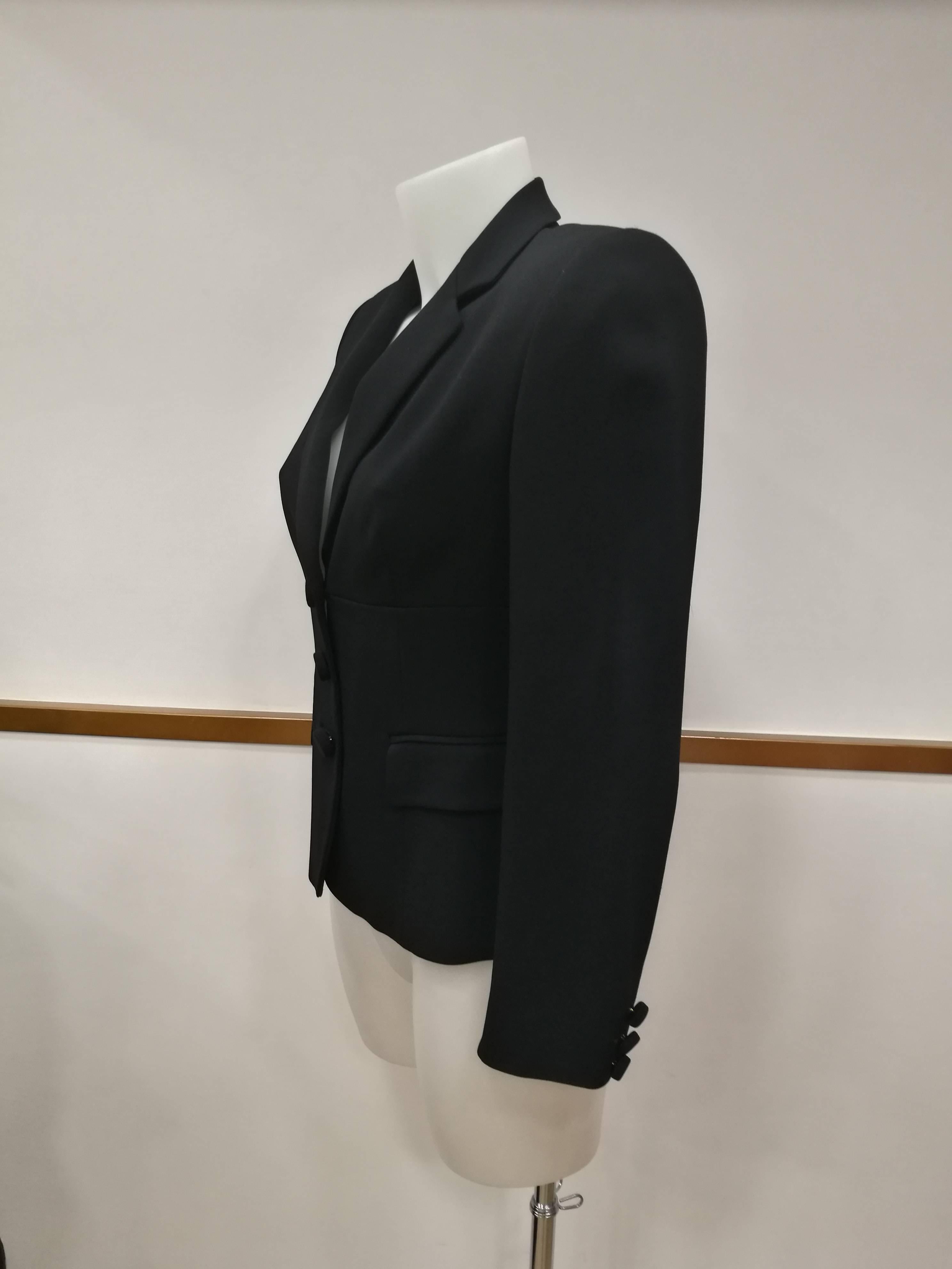Vintage Moschino Cheap & Chic black Jacket In Excellent Condition For Sale In Capri, IT