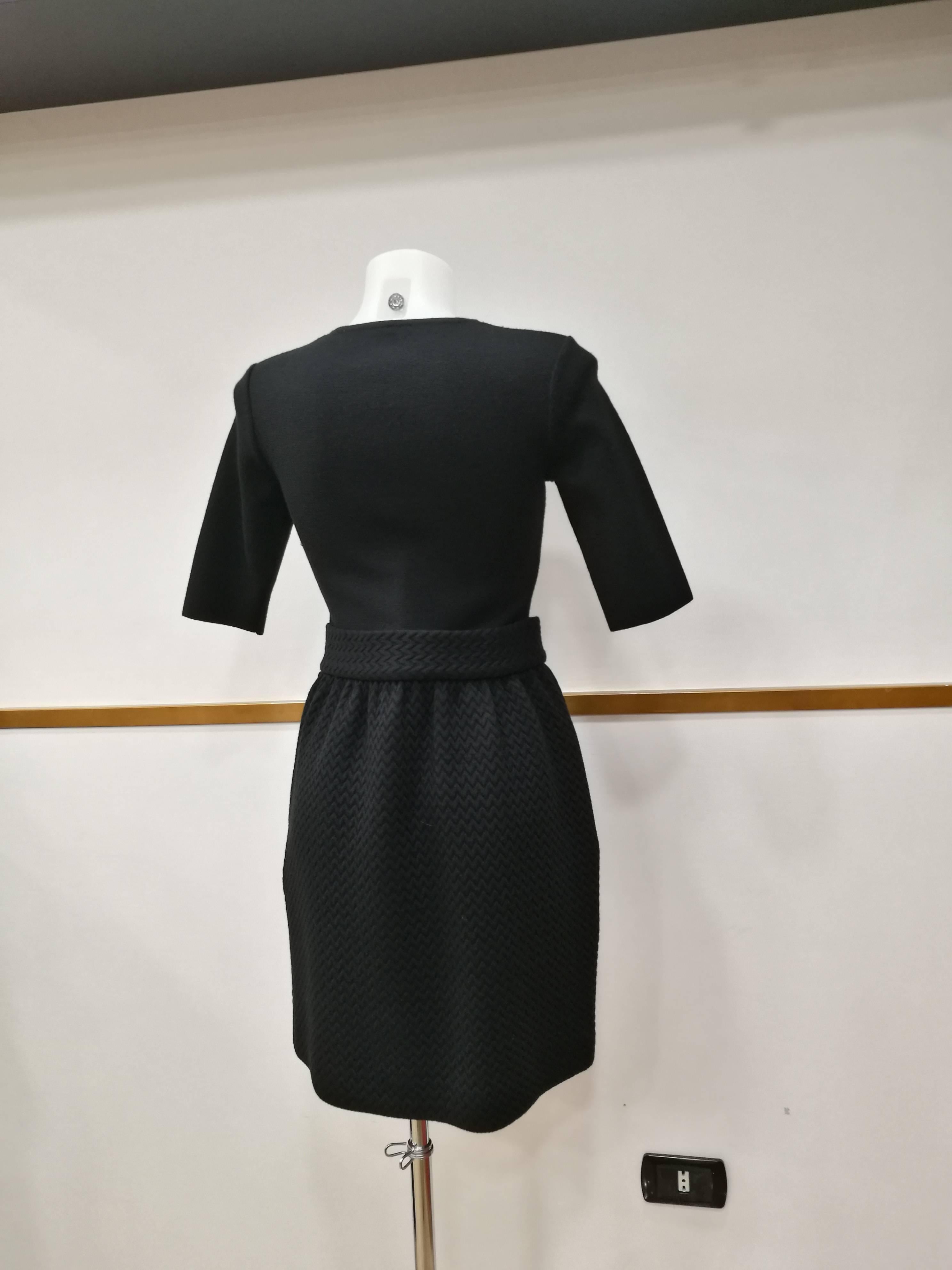 M by Missoni Black Silk Cotton Dress For Sale 1