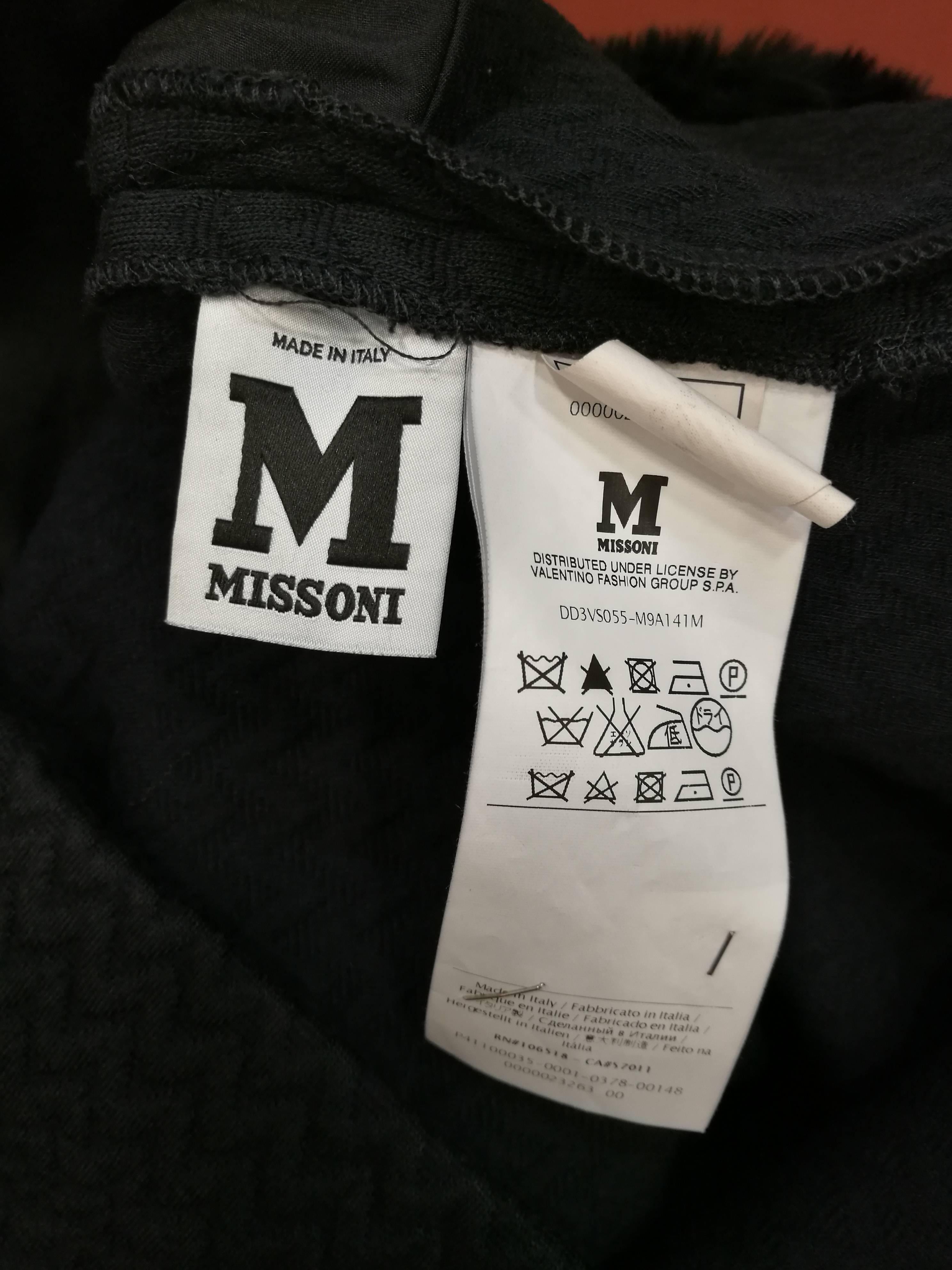 M by Missoni Black Silk Cotton Dress For Sale 2