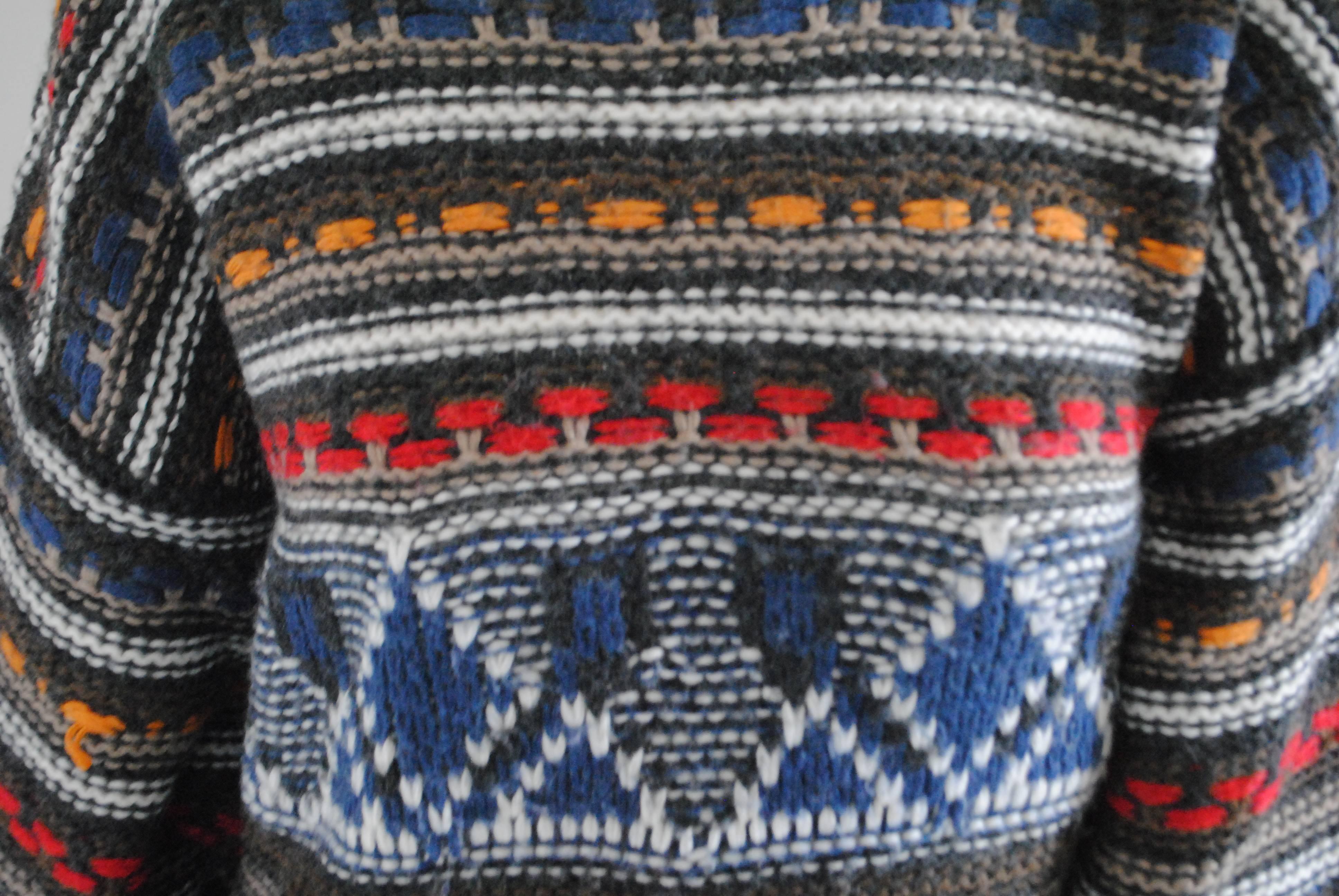 Missoni Sport Multicolour Wool Sweater In Excellent Condition In Capri, IT