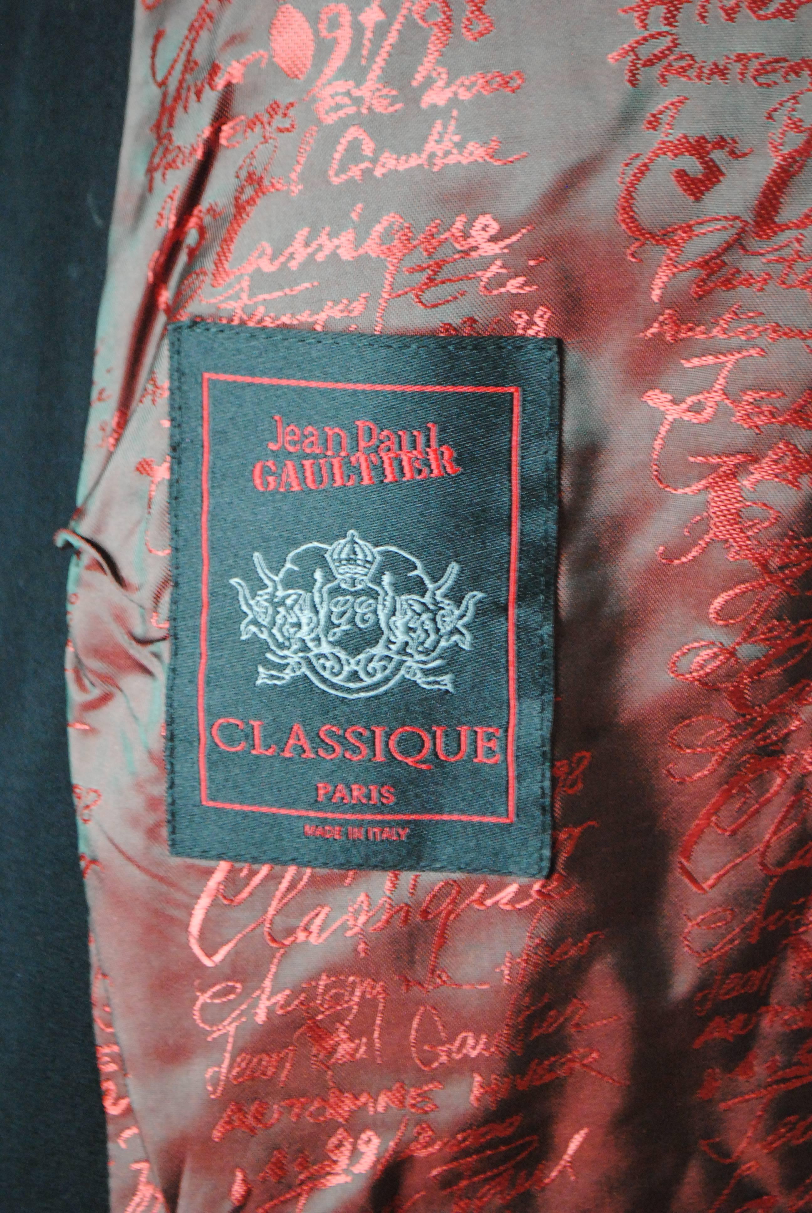 1997 - 1998 Rare Jean Paul Gaultier Black Wool Jacket 3