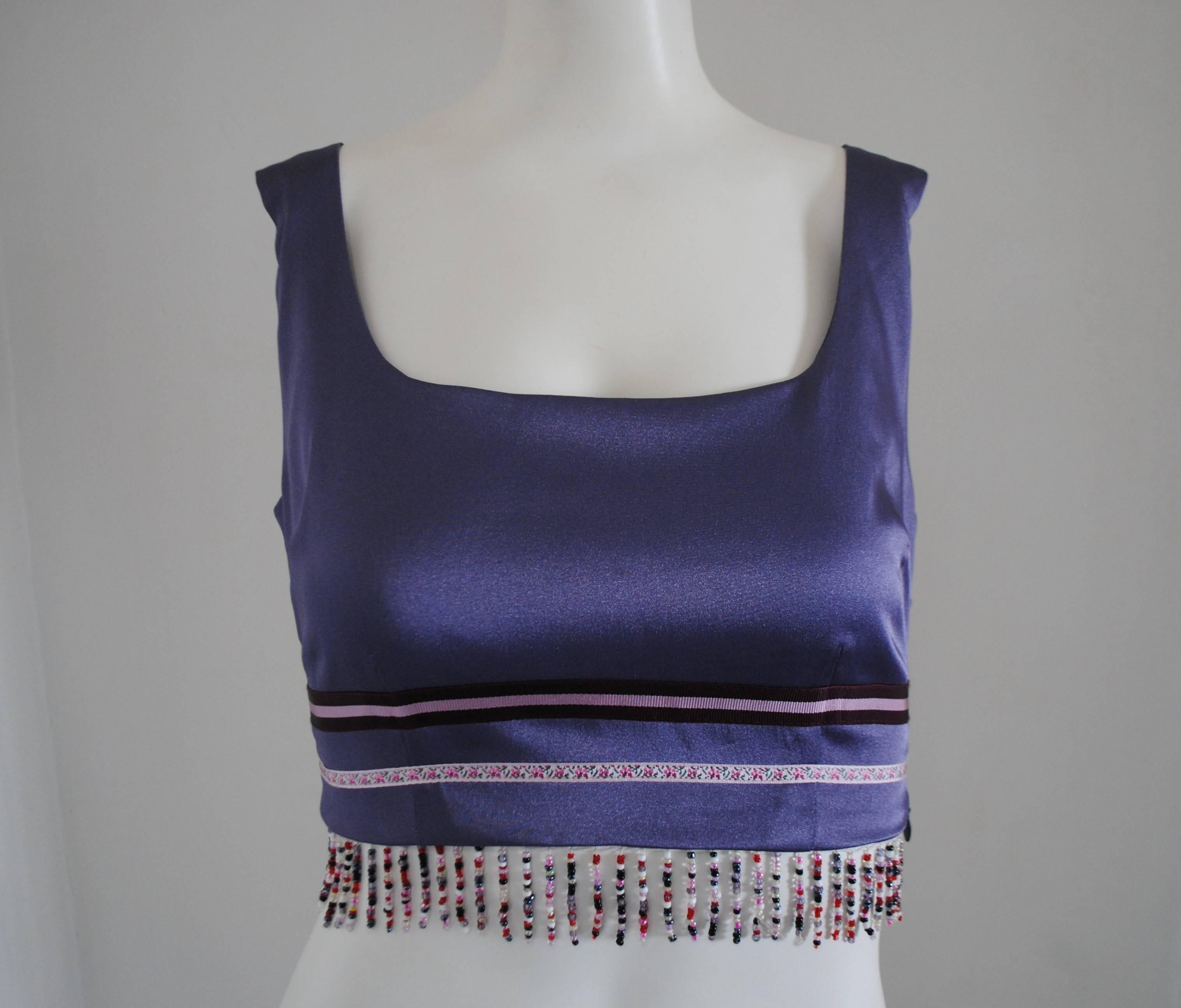 1990s Machattie Violet Beads Top

Totally made in italy in size S

