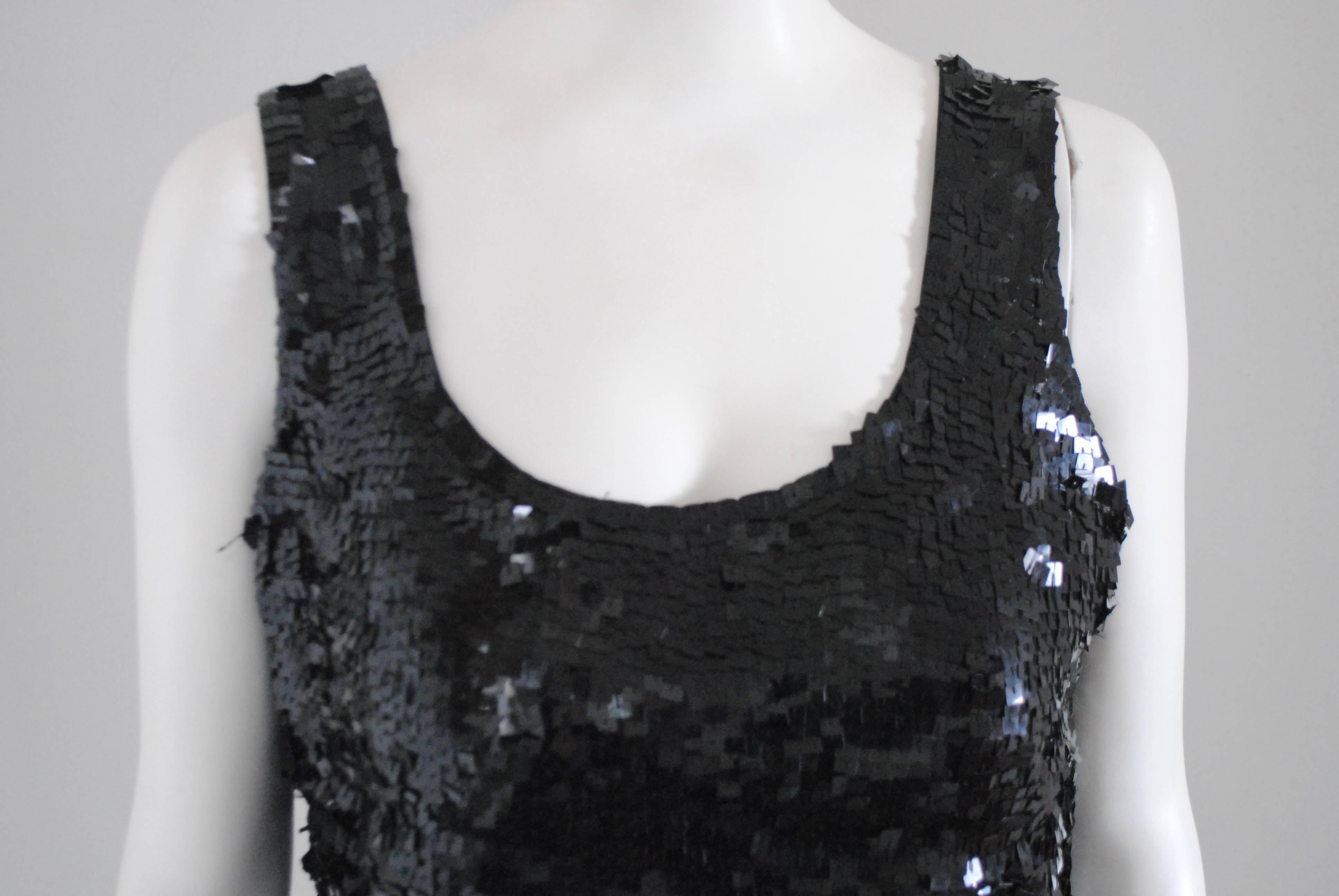 1990s L'altramoda Black sequins Shirt In Excellent Condition In Capri, IT