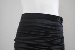 1980s Vintage Faust Women's Black Skirt, Size 42, Polyamide Blend