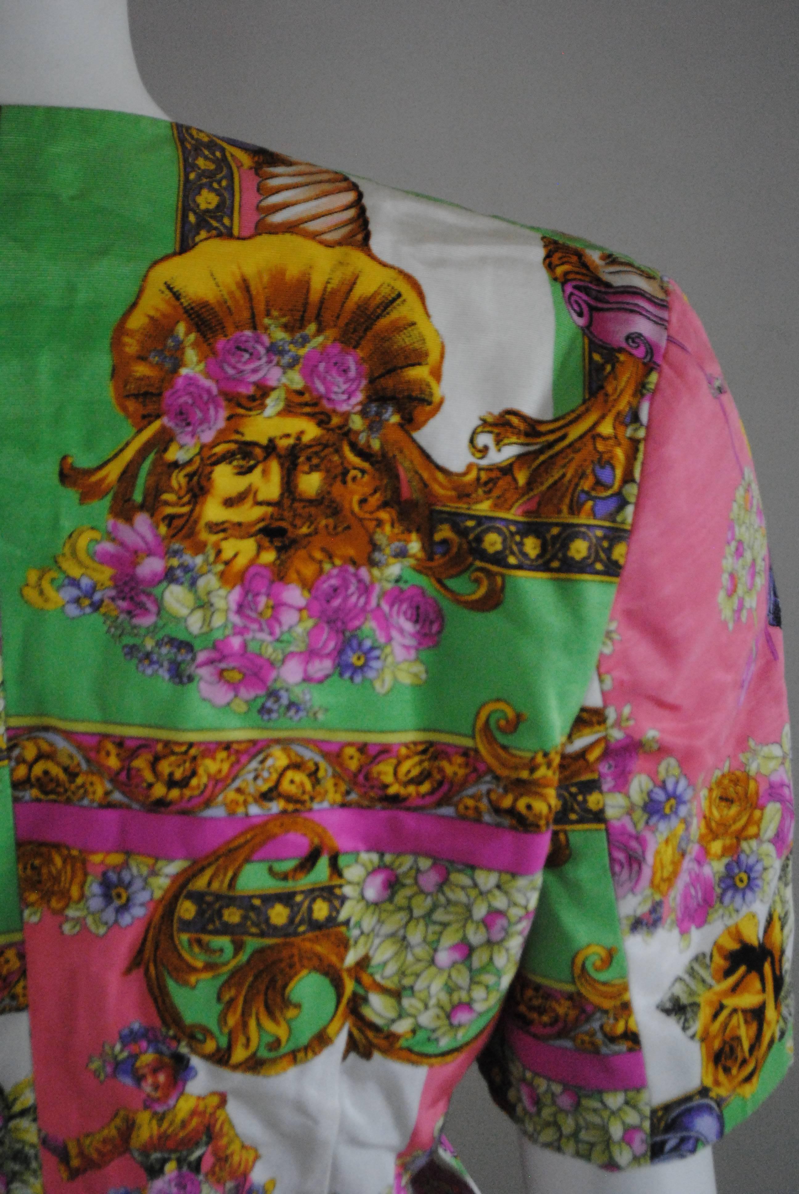 1980s Swish Multicolour Cotton Jacket 1