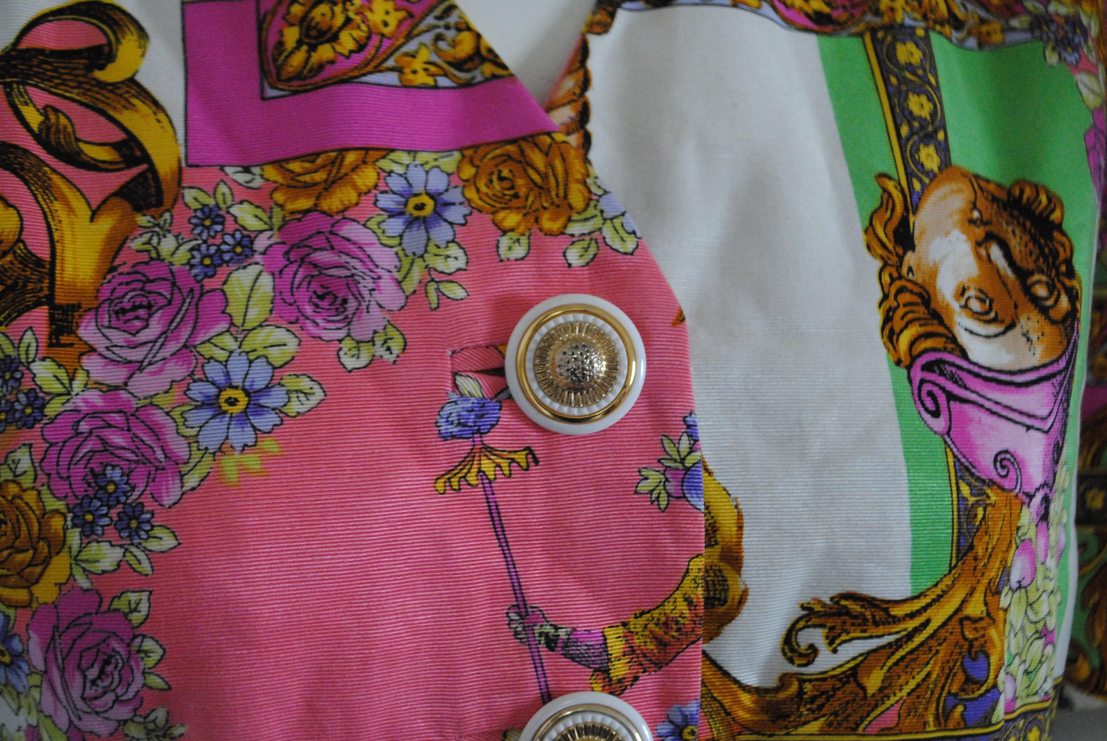 1980s Swish Multicolour Cotton Jacket 4