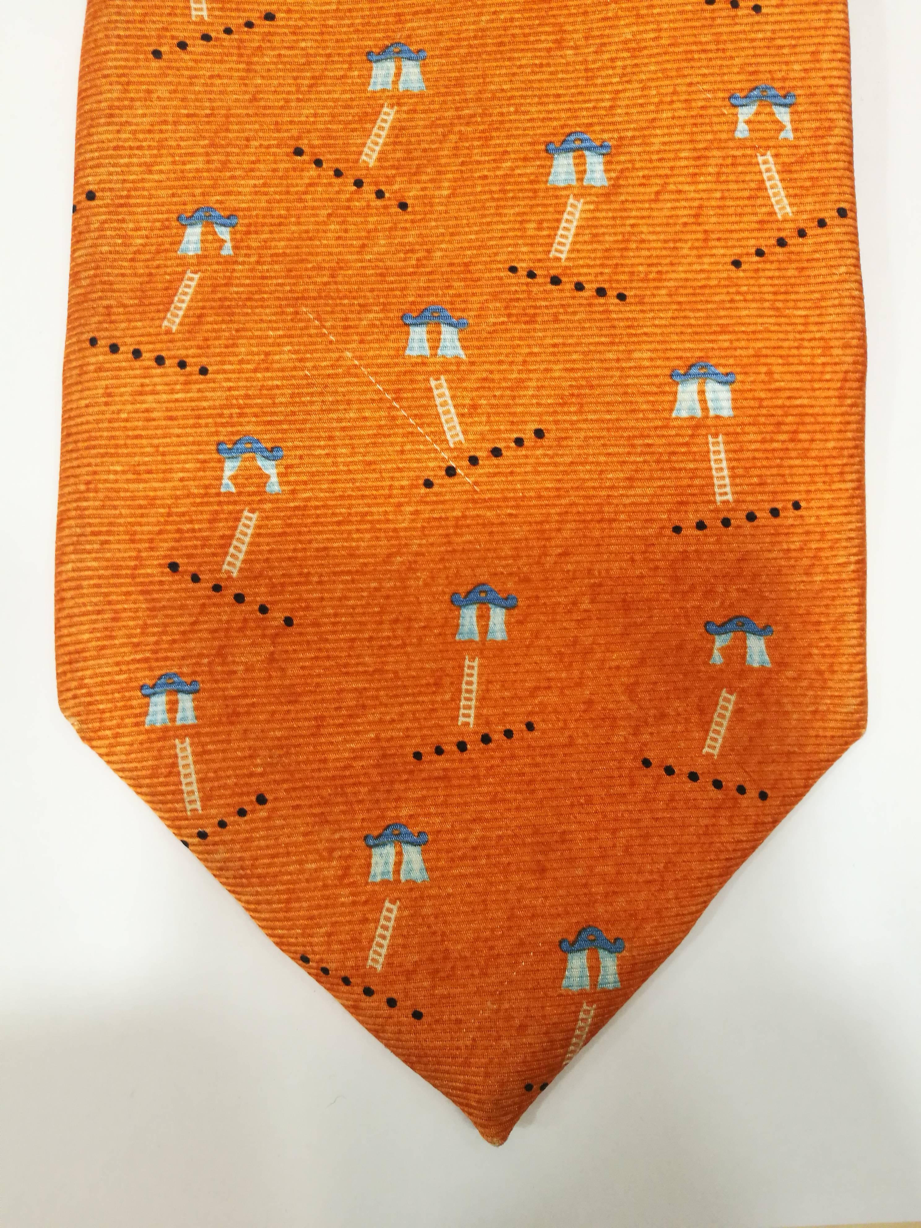 Bulgari Orange Tie
