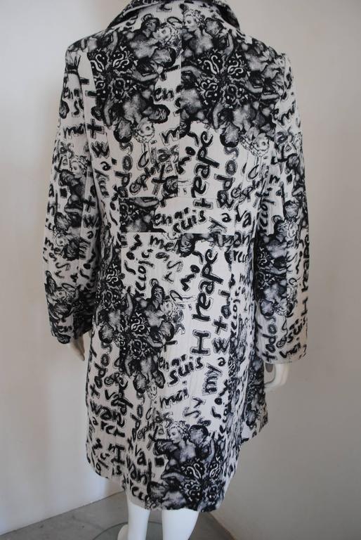 Desigual Black White Cotton Coat For Sale at 1stDibs | desigual black and white  coat, desigual white coat, desigual black coat