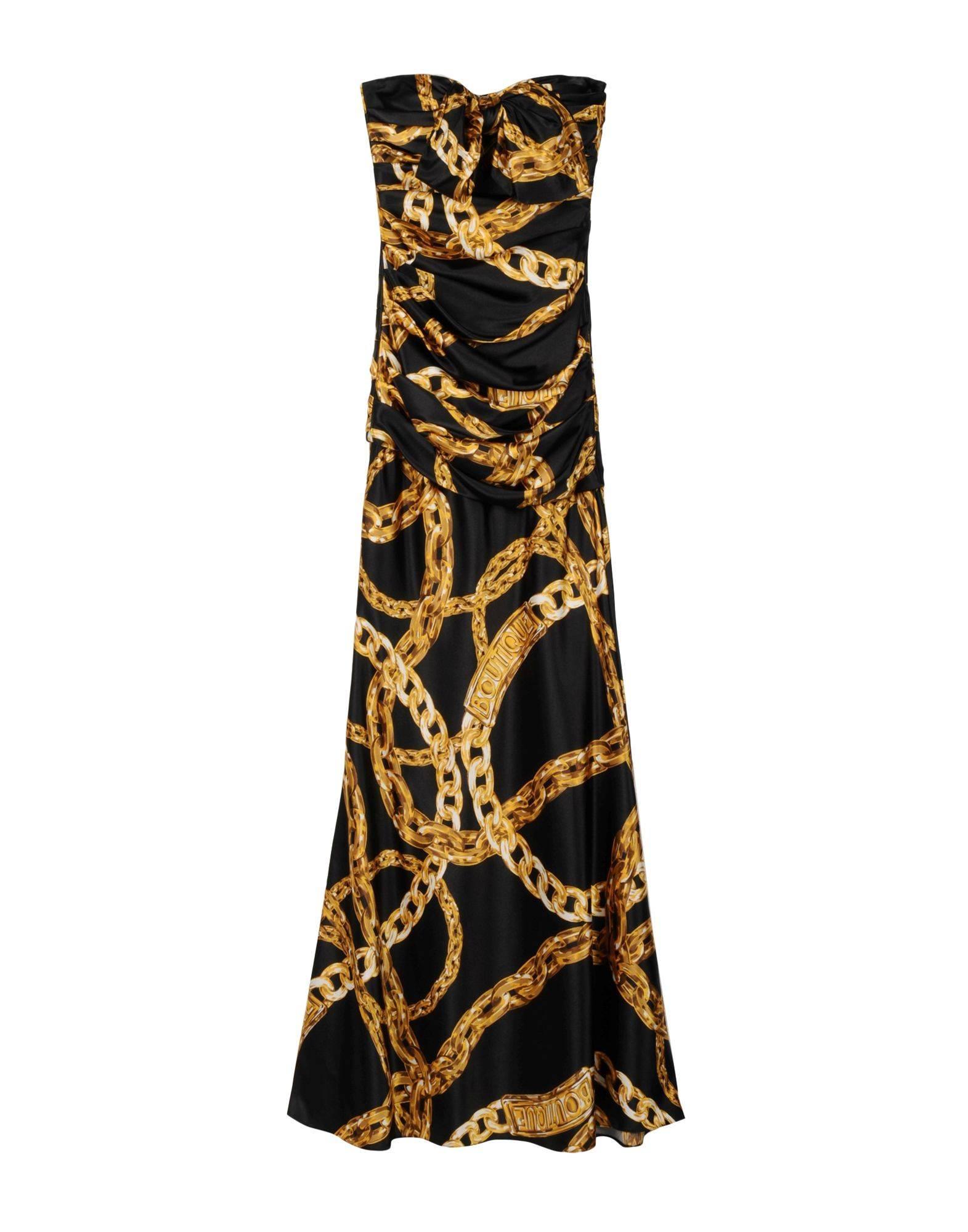 2016s Moschino Boutique sold out Long Dress Gold Chain NWOT

Model RA0411 size 40

Composition: polyestere and others