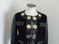 Moschino Boutique Wool bomber with macro eyelets NWOT