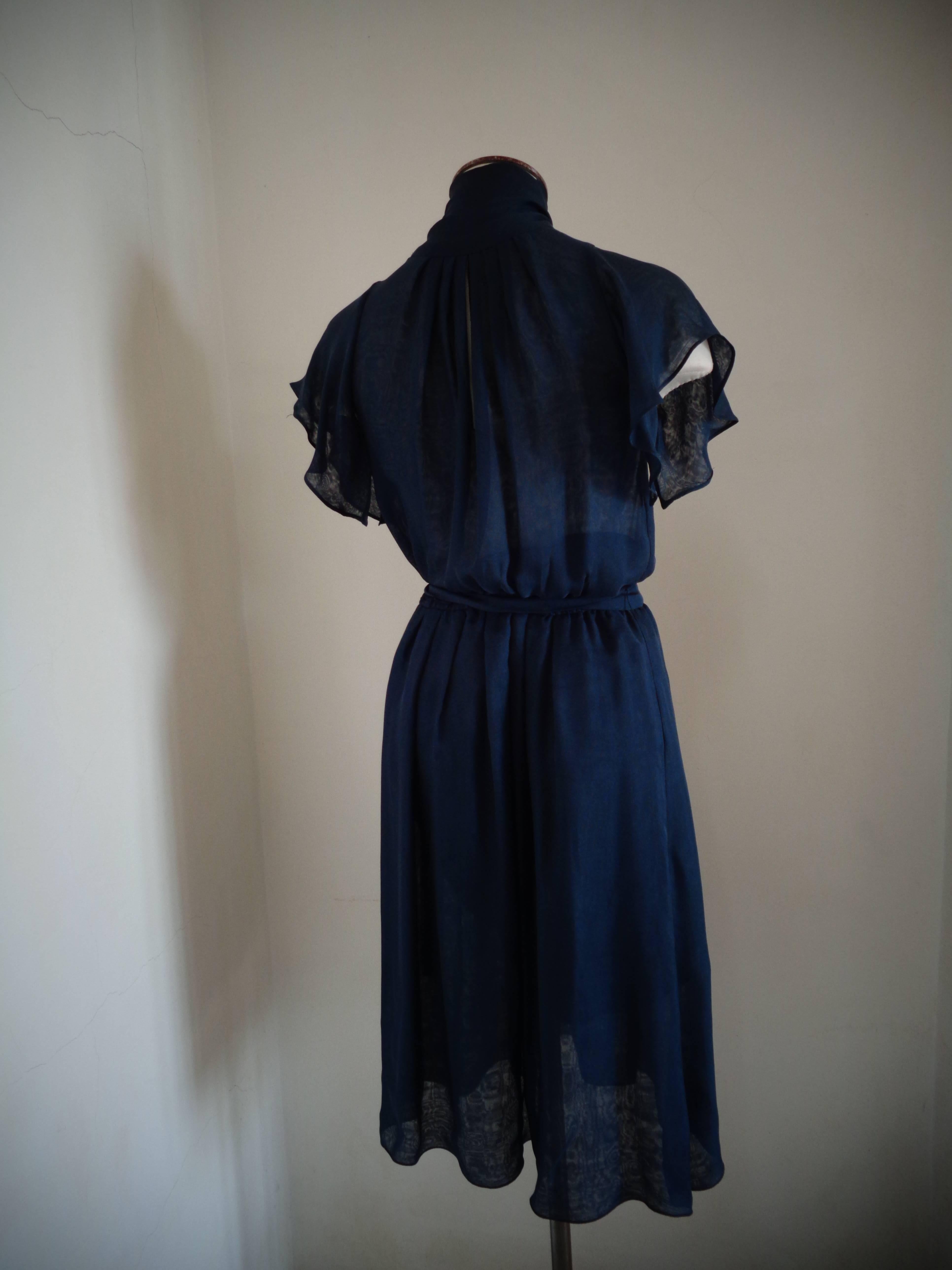 Black Salvatore Ferragamo Blu Dress
